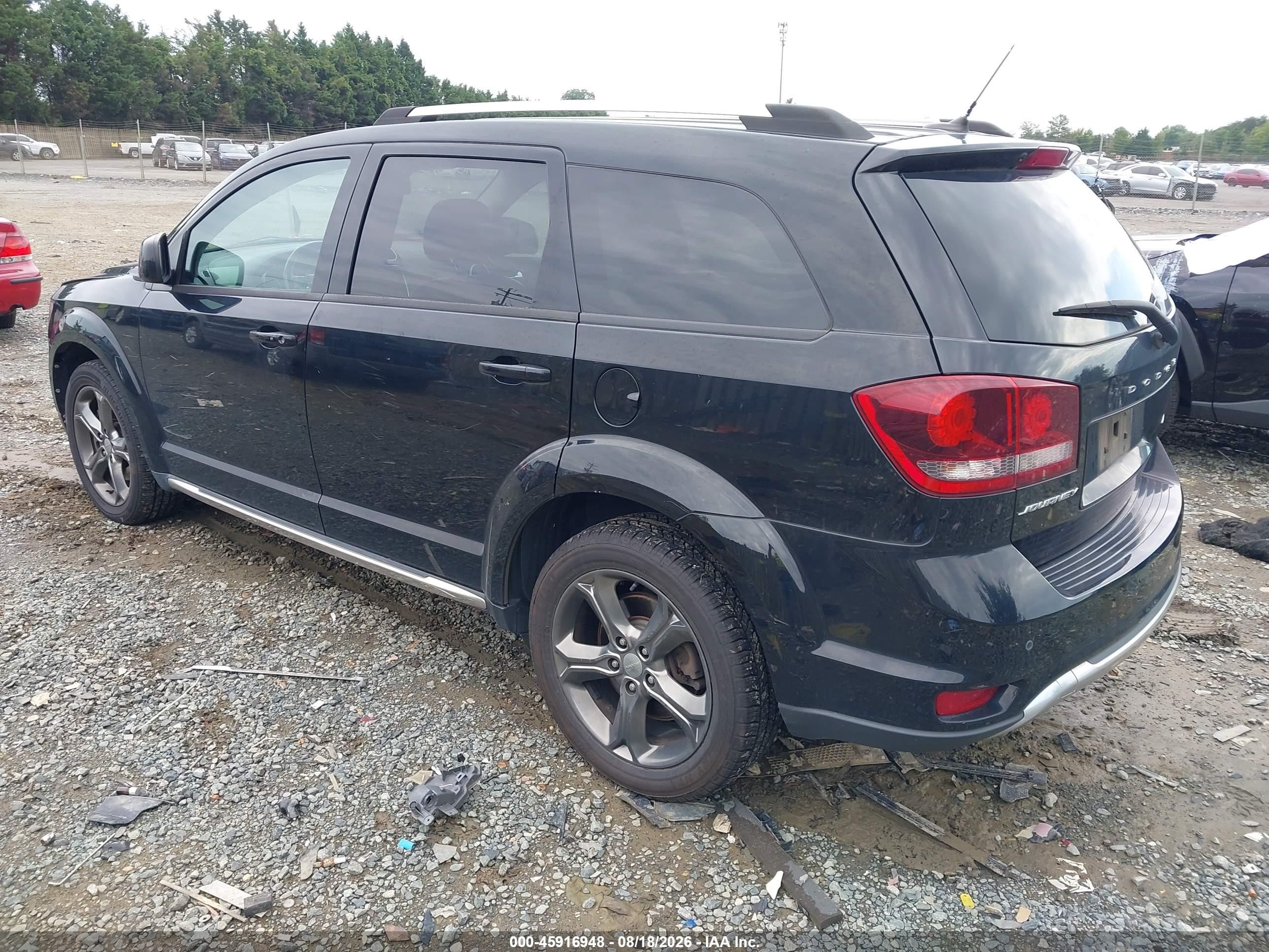 2015 Dodge Journey Crossroad Black vin: 3C4PDCGG8FT535385