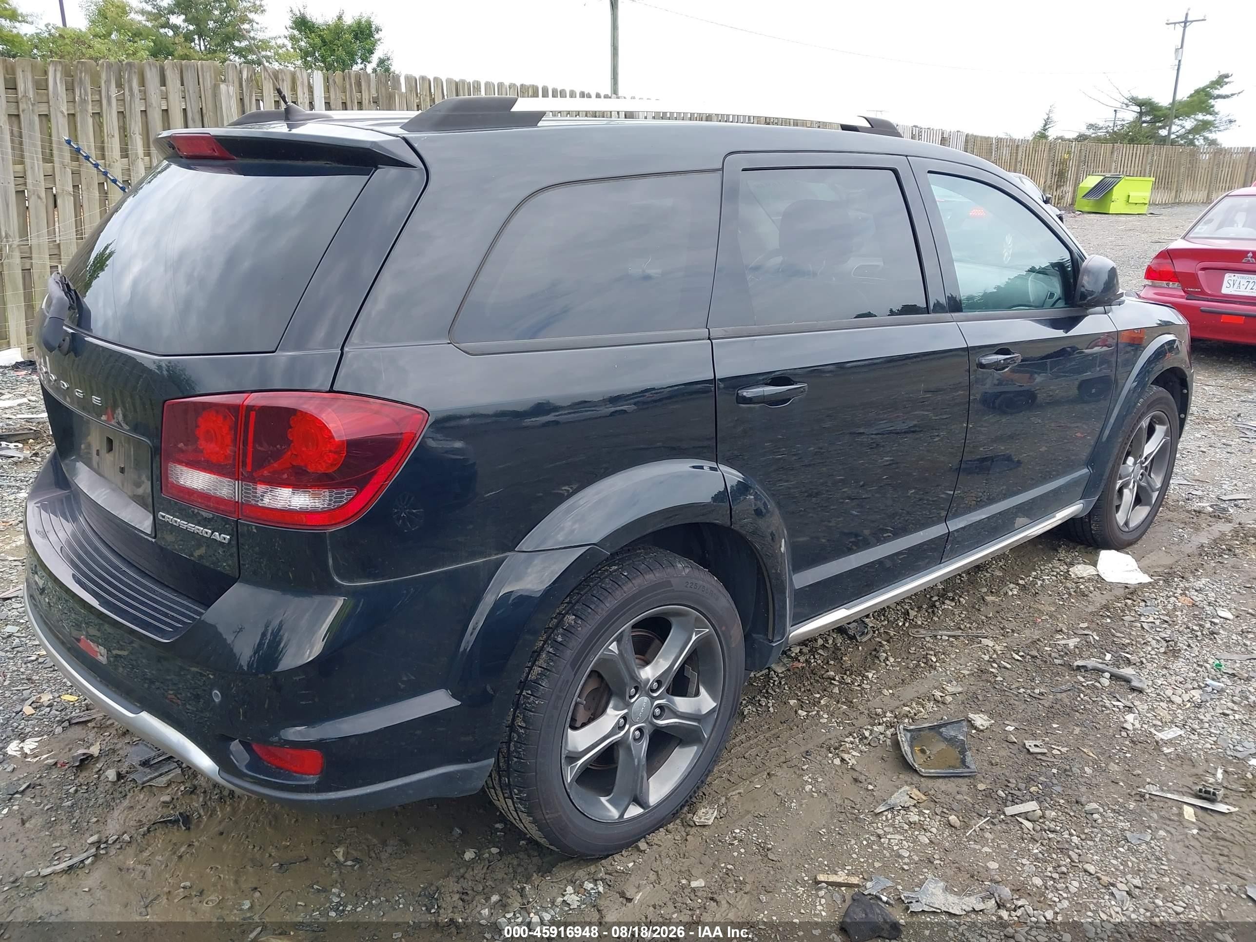 2015 Dodge Journey Crossroad Black vin: 3C4PDCGG8FT535385