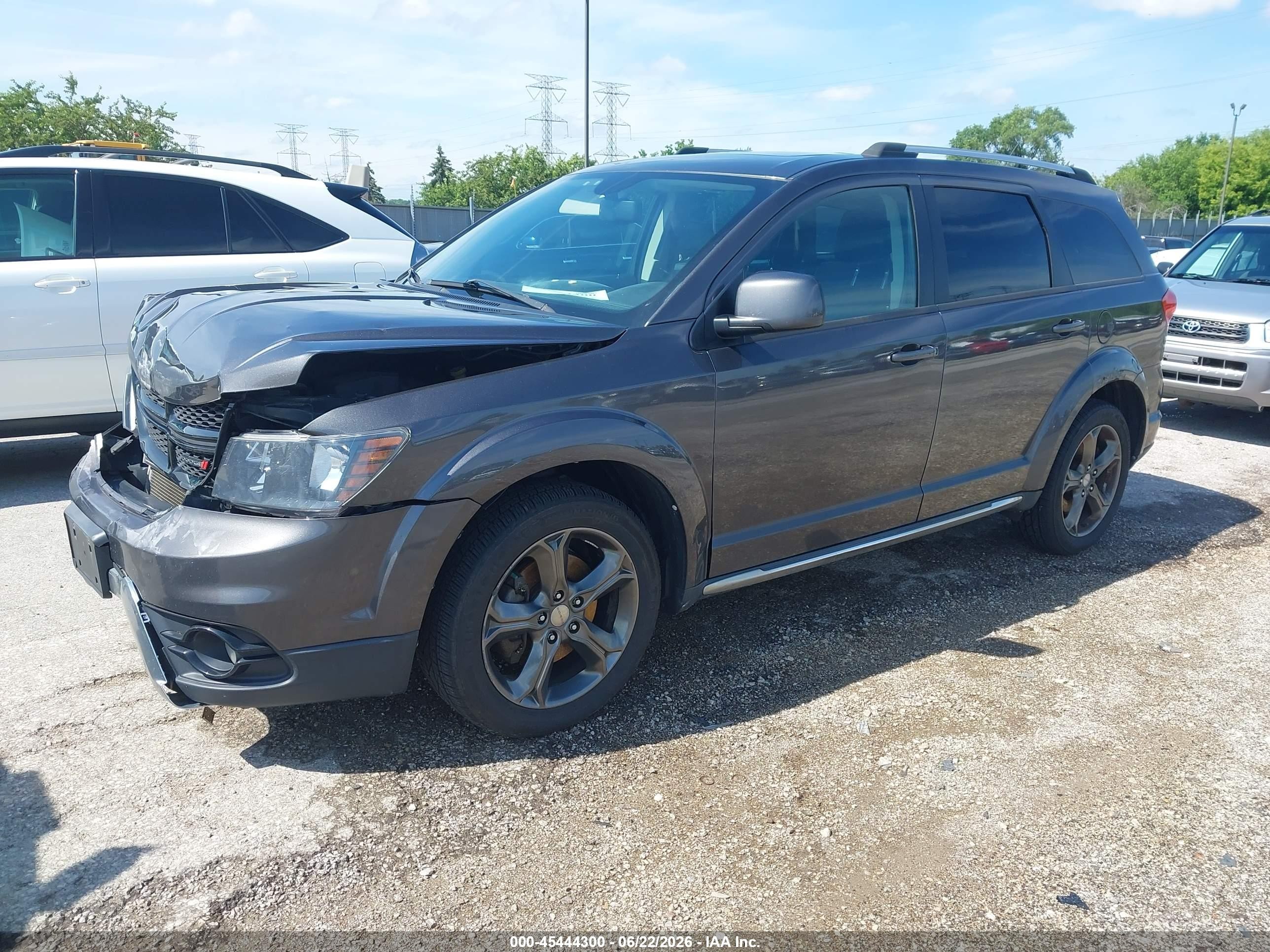 2014 Dodge Journey Crossroad Черный vin: 3C4PDCGG9ET264965