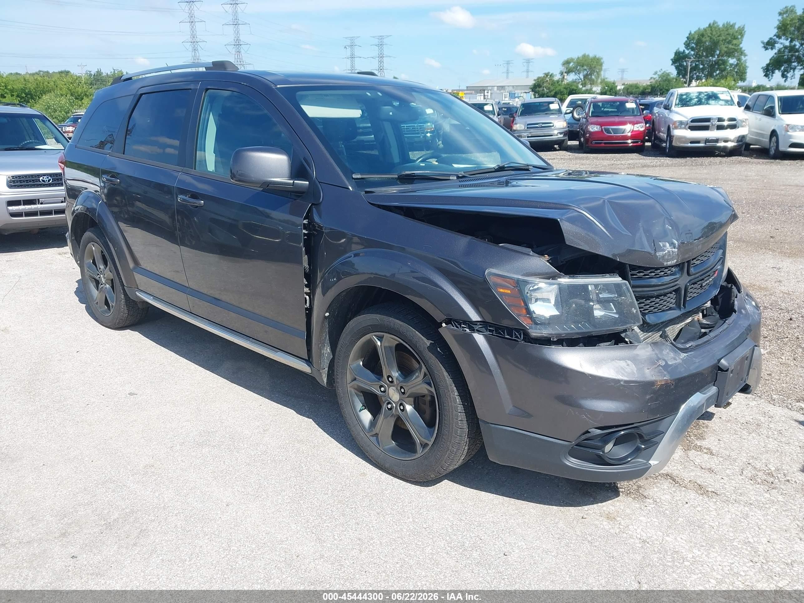 2014 Dodge Journey Crossroad Black vin: 3C4PDCGG9ET264965