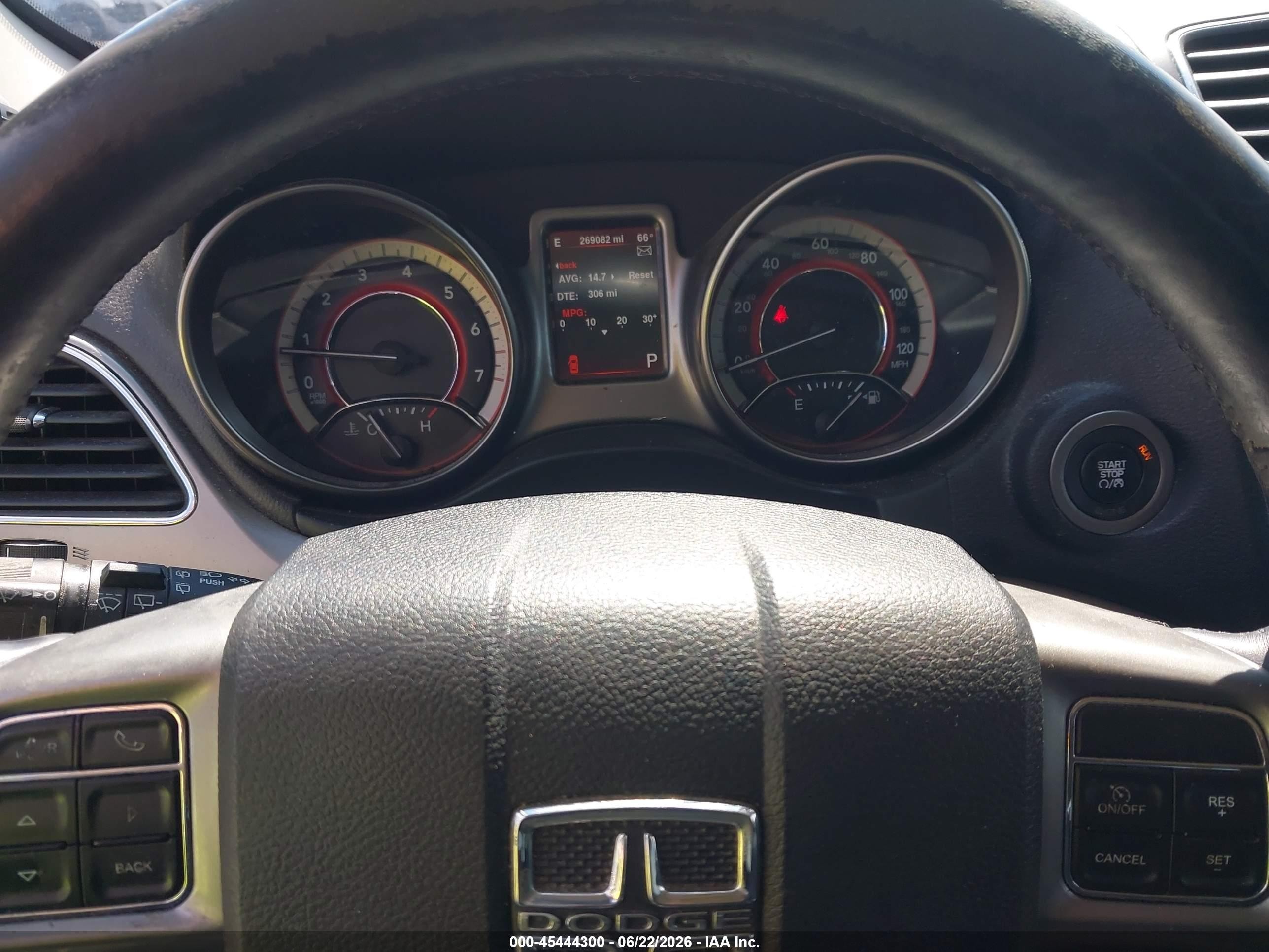 2014 Dodge Journey Crossroad Черный vin: 3C4PDCGG9ET264965