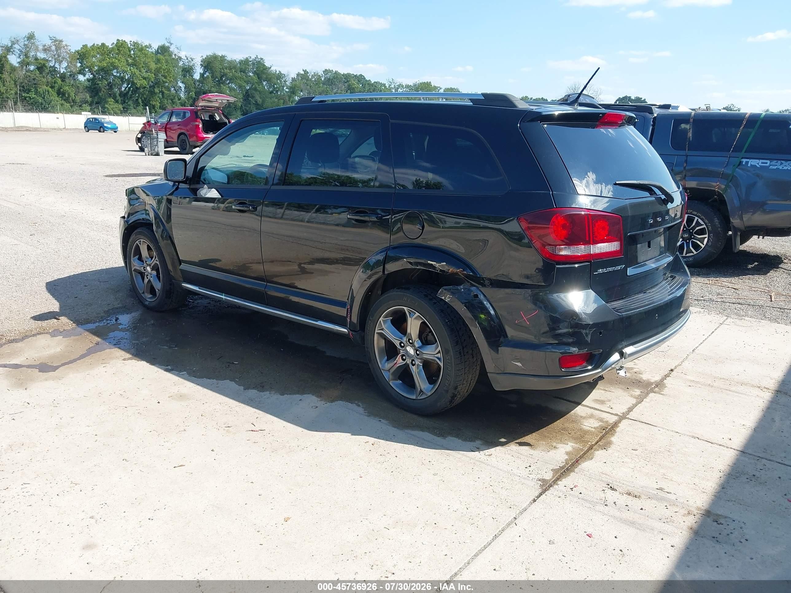 2014 Dodge Journey Crossroad Черный vin: 3C4PDCGG9ET295147