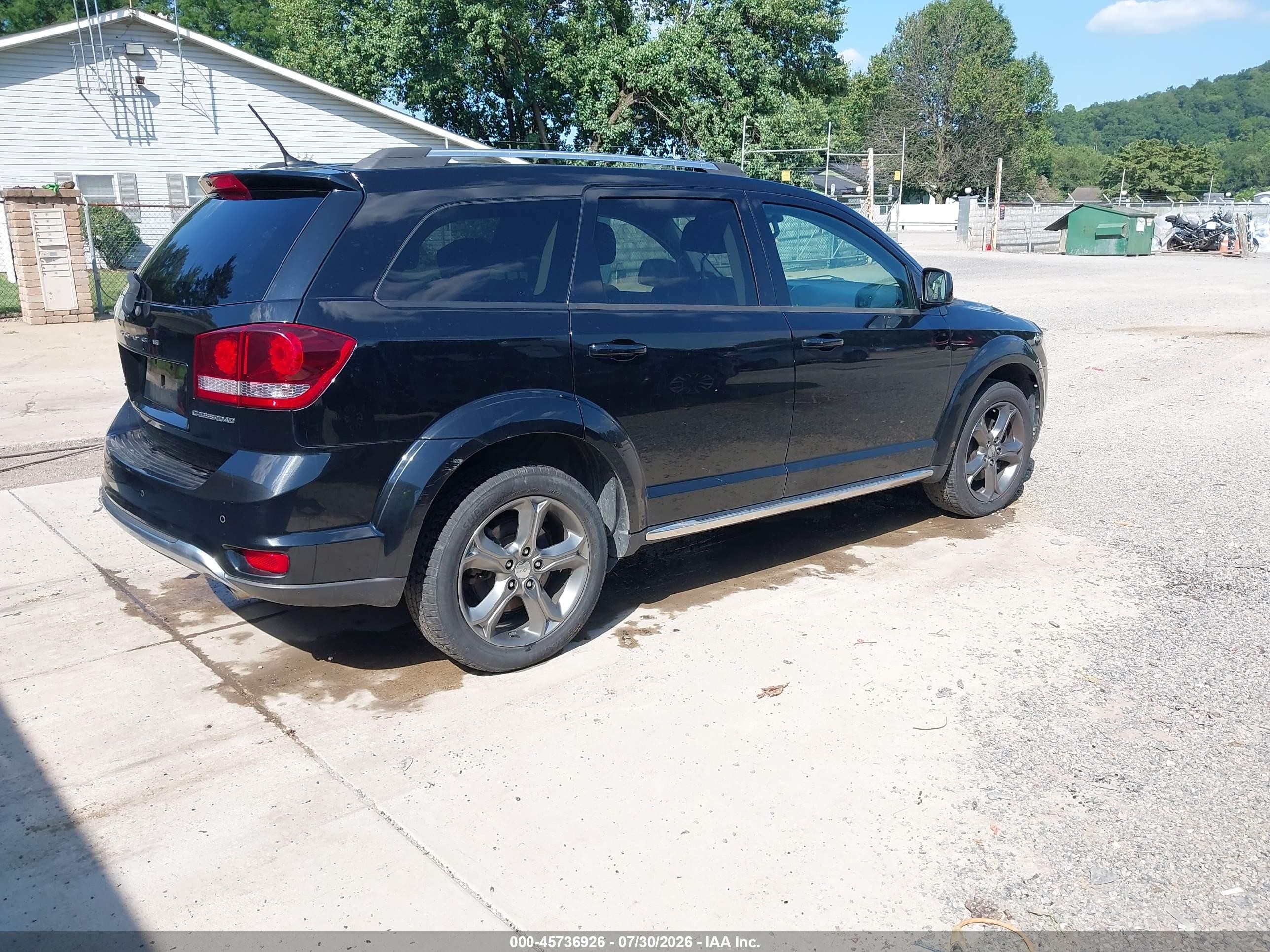 2014 Dodge Journey Crossroad Черный vin: 3C4PDCGG9ET295147