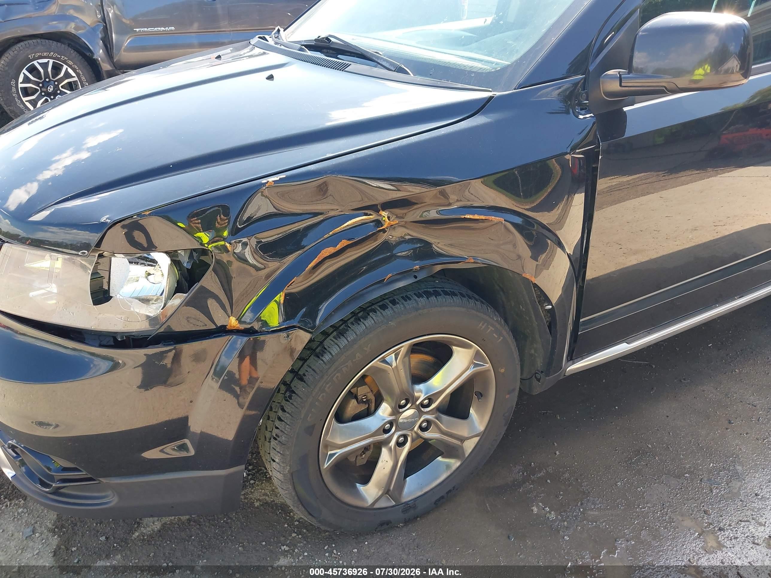2014 Dodge Journey Crossroad Черный vin: 3C4PDCGG9ET295147