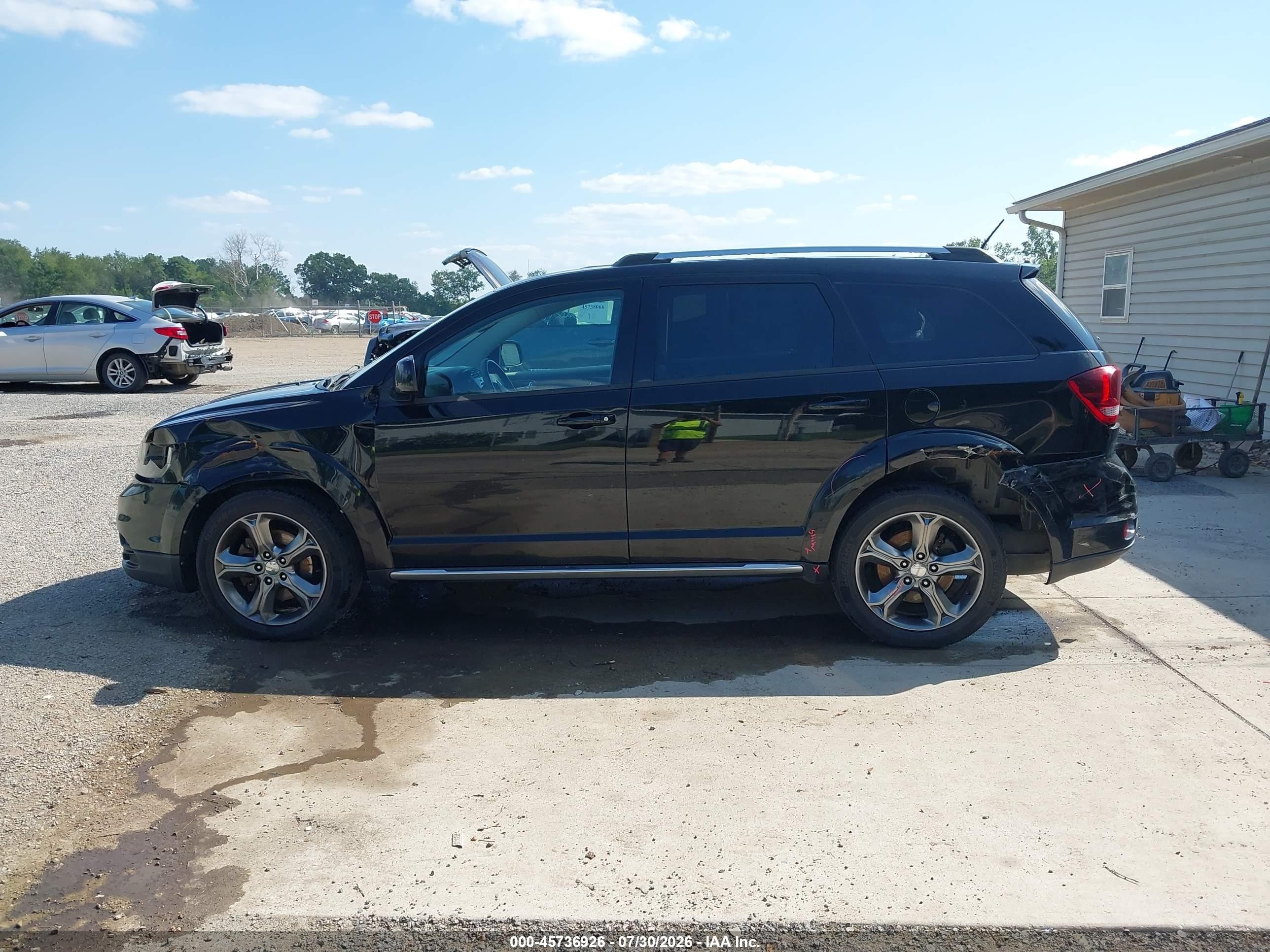 2014 Dodge Journey Crossroad Черный vin: 3C4PDCGG9ET295147