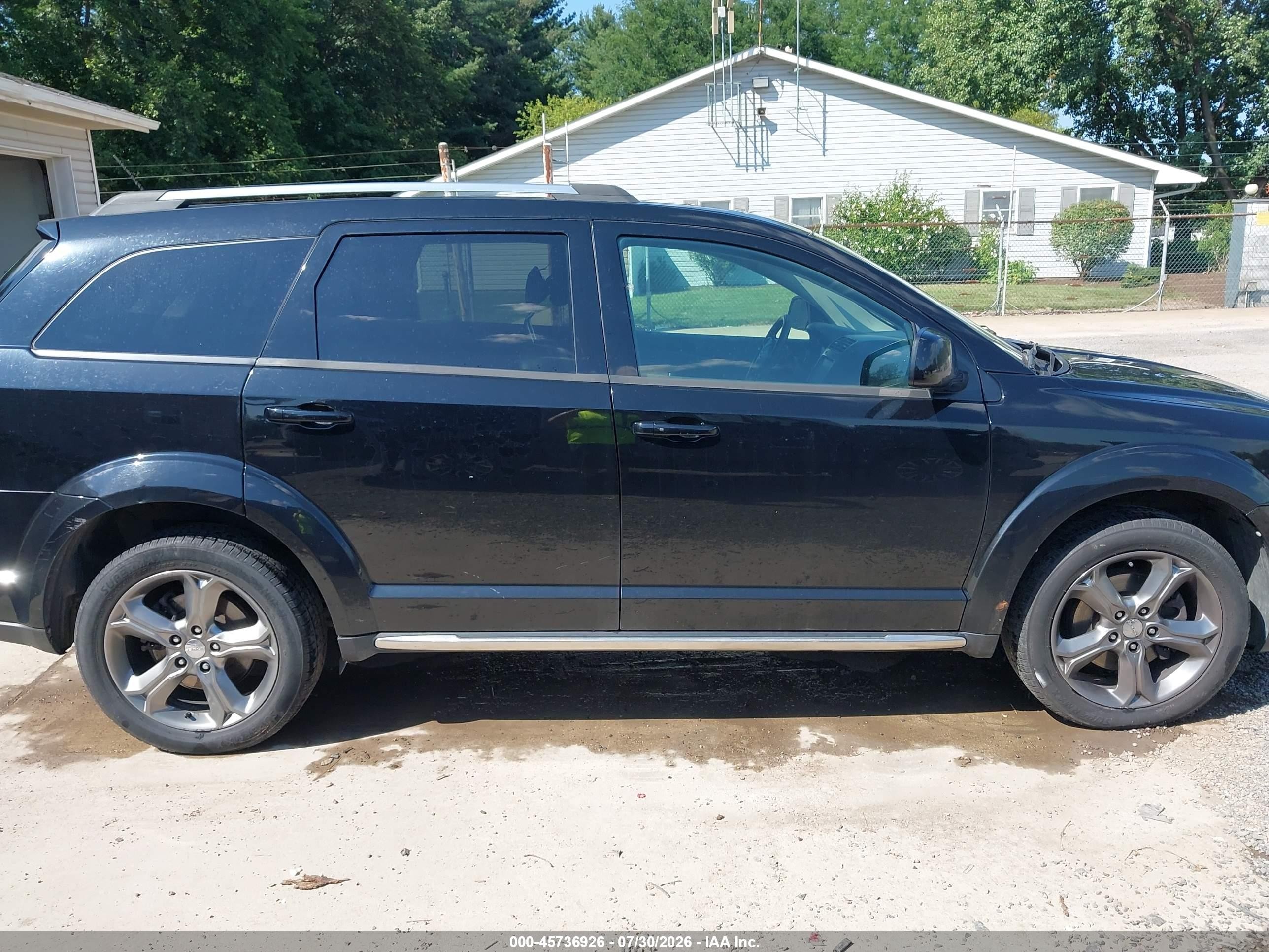 2014 Dodge Journey Crossroad Черный vin: 3C4PDCGG9ET295147