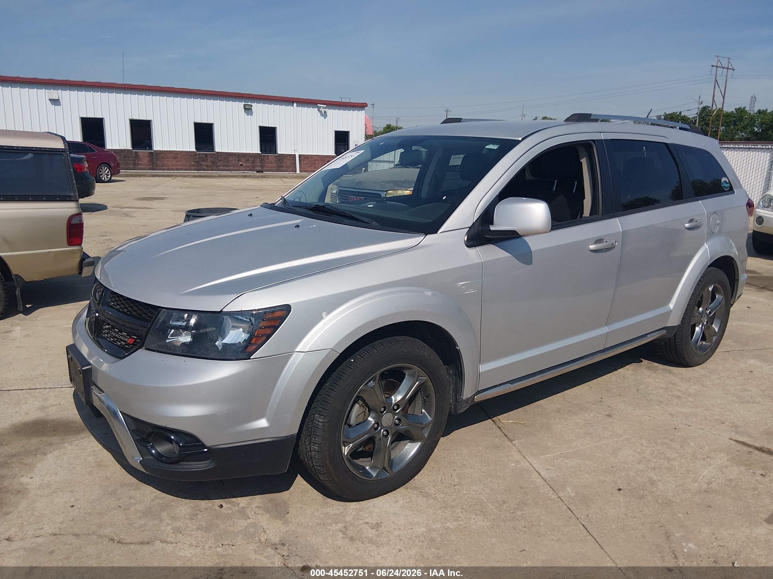 2014 Dodge Journey Crossroad Gray vin: 3C4PDCGG9ET311024