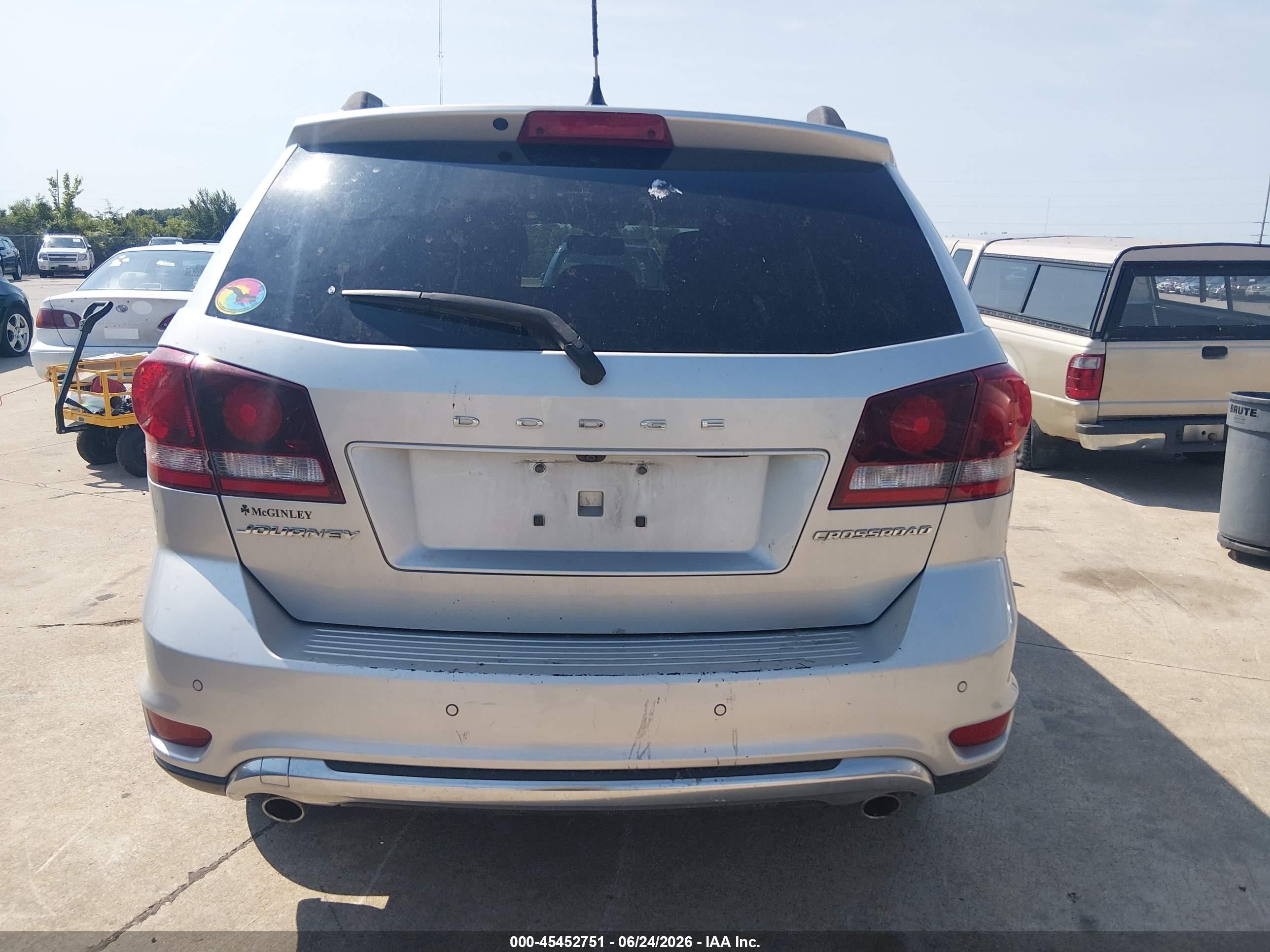 2014 Dodge Journey Crossroad Gray vin: 3C4PDCGG9ET311024