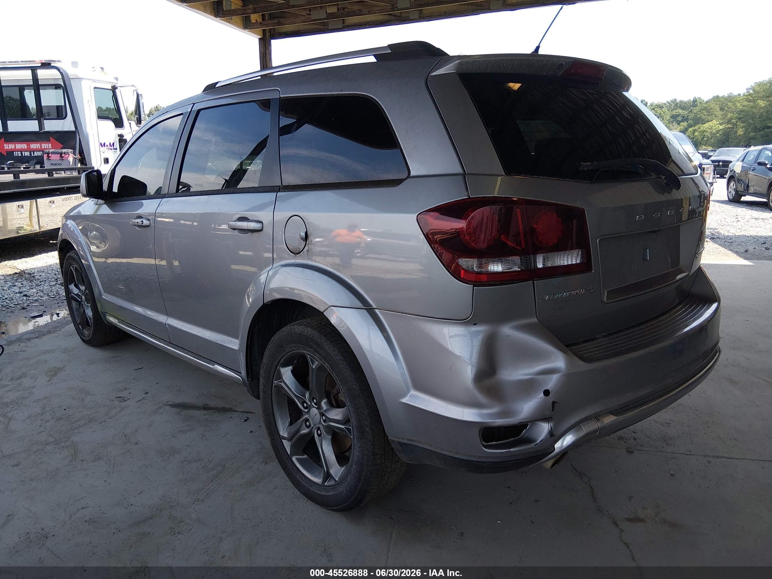 2015 Dodge Journey Crossroad Gray vin: 3C4PDCGGXFT529698