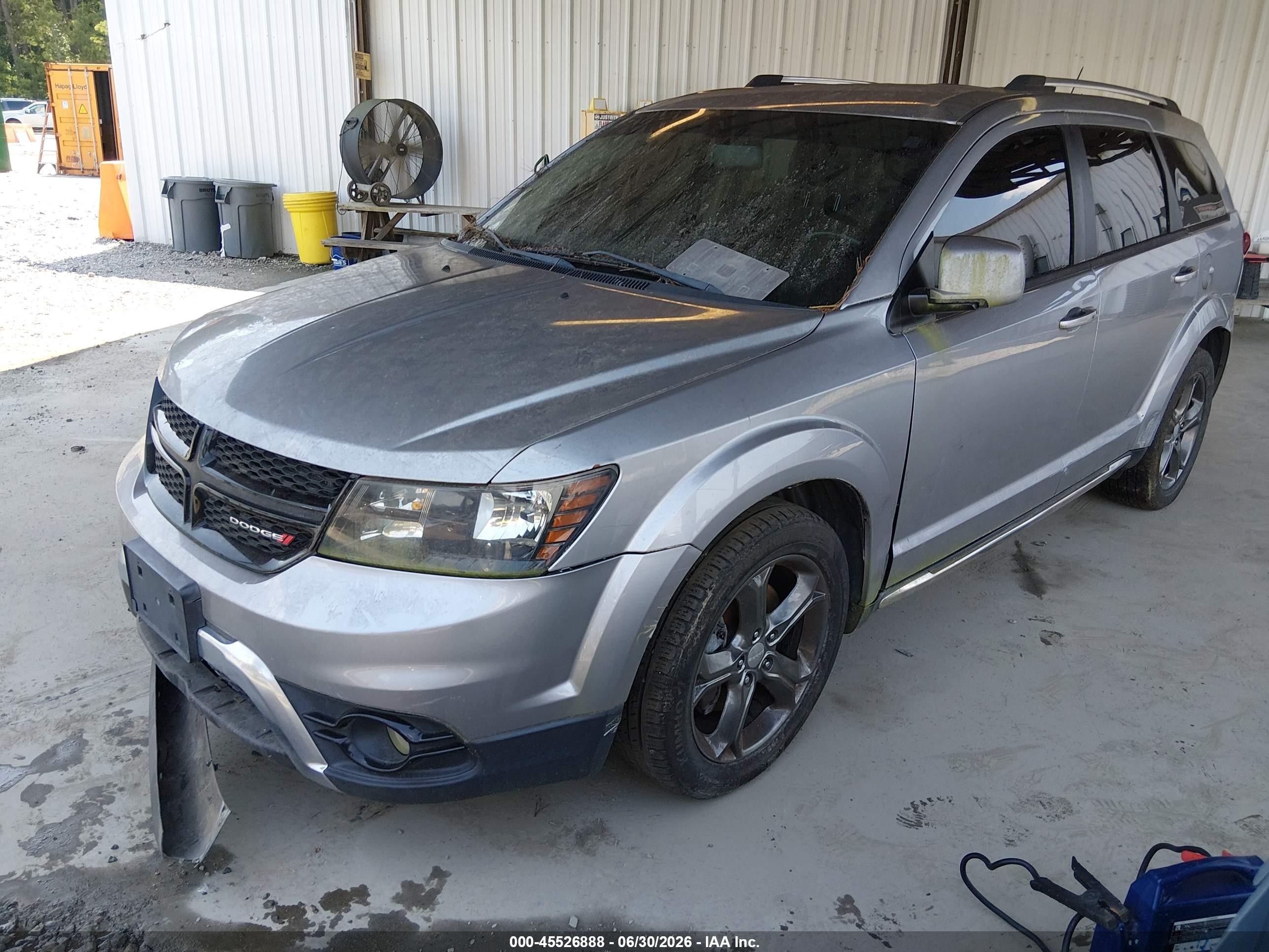 2015 Dodge Journey Crossroad Gray vin: 3C4PDCGGXFT529698