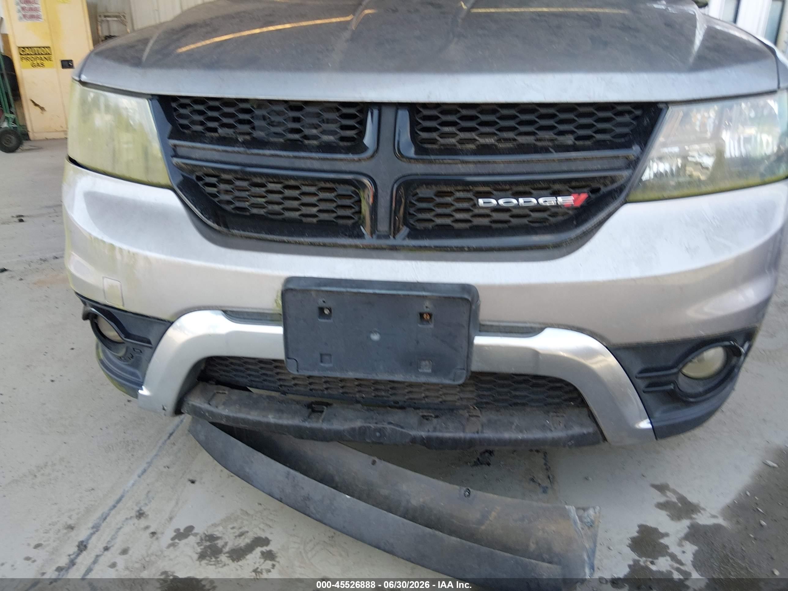 2015 Dodge Journey Crossroad Gray vin: 3C4PDCGGXFT529698