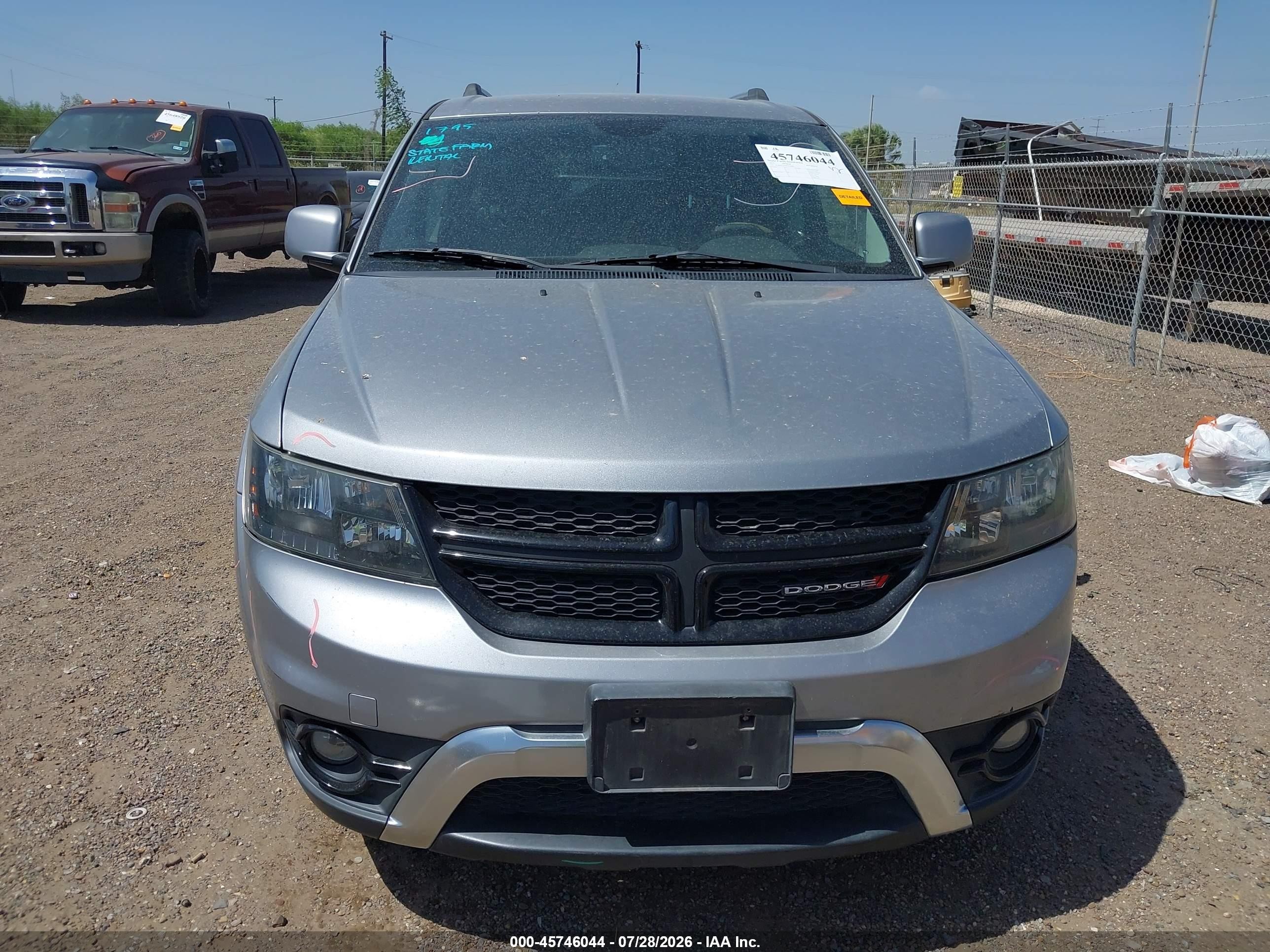 2015 Dodge Journey Crossroad Silver vin: 3C4PDCGGXFT679682