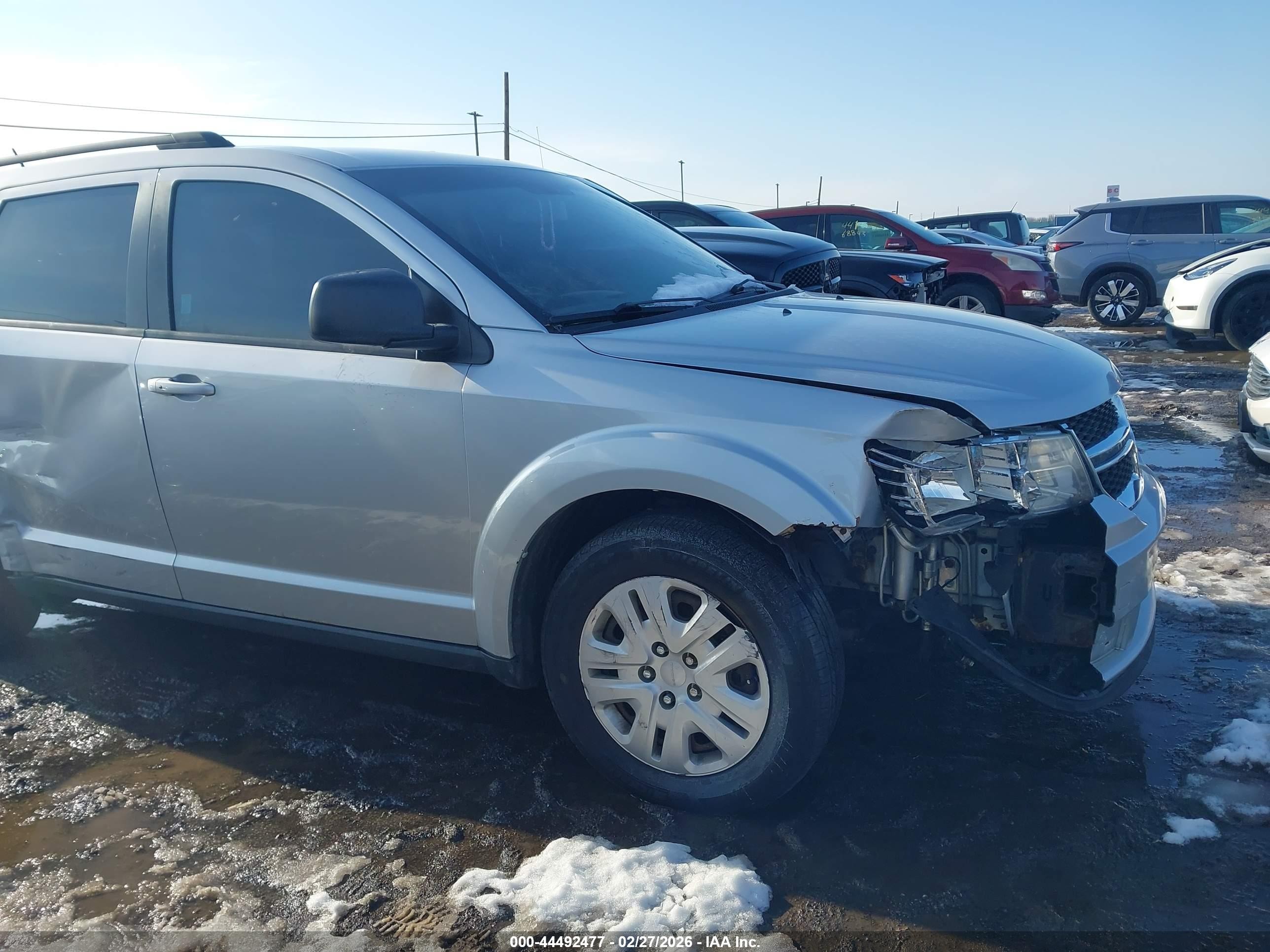 2014 Dodge Journey Se Серебряный vin: 3C4PDDAG0ET176174