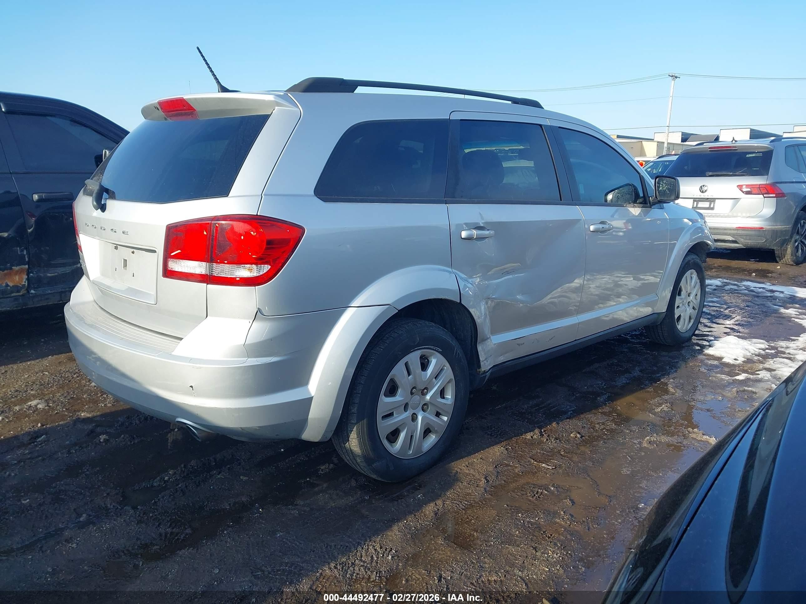 2014 Dodge Journey Se Серебряный vin: 3C4PDDAG0ET176174