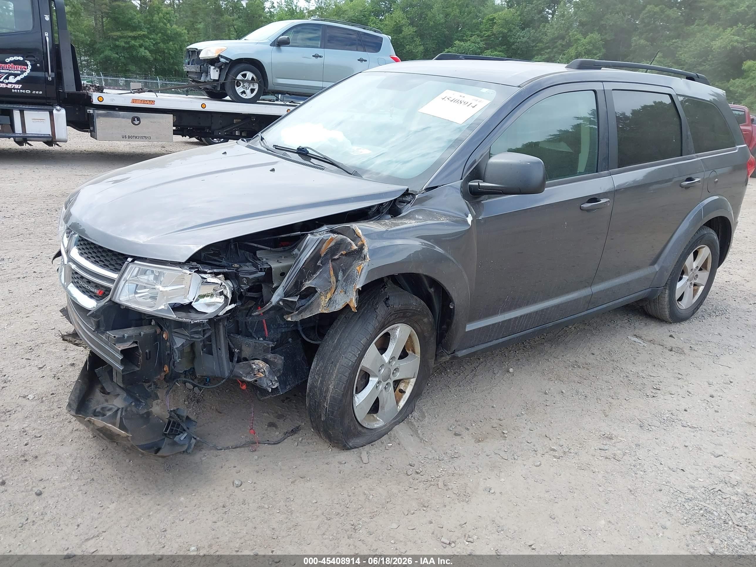 2014 Dodge Journey Se Gray vin: 3C4PDDAG1ET176071