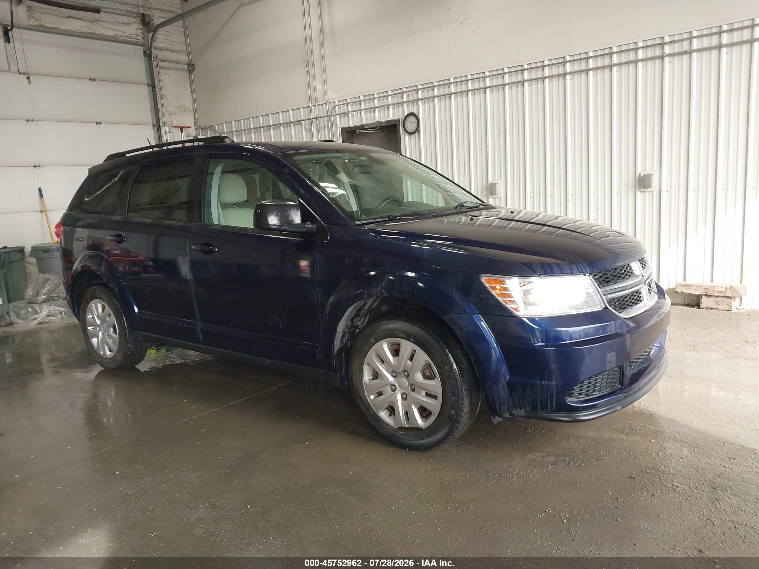 2018 Dodge Journey Se Awd Blue vin: 3C4PDDAG1JT439945