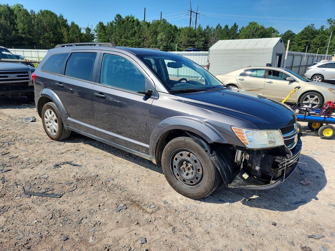 2015 Dodge Journey Se Gray vin: 3C4PDDAG2FT652698