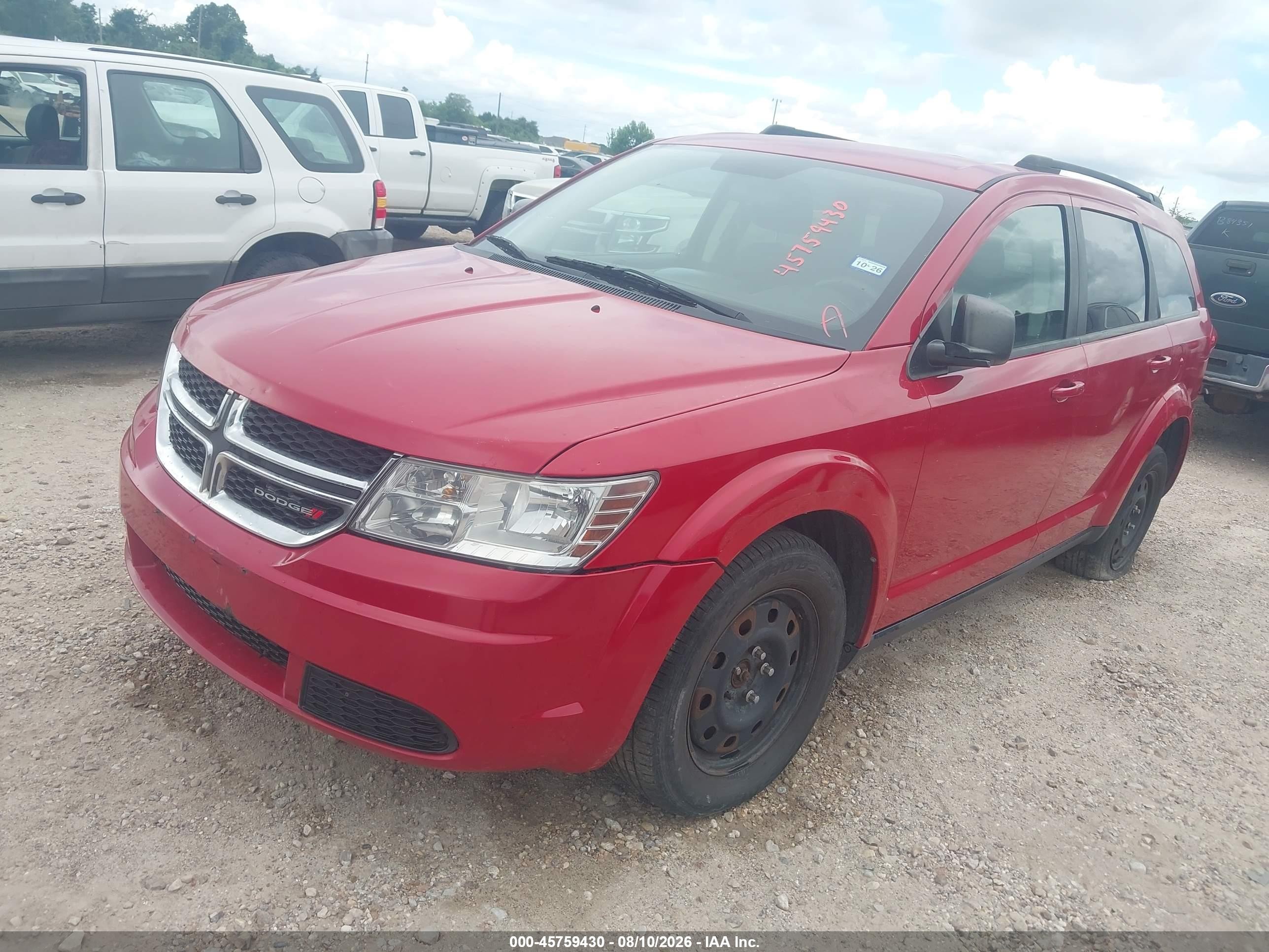 2014 Dodge Journey Se Red vin: 3C4PDDAG3ET205148