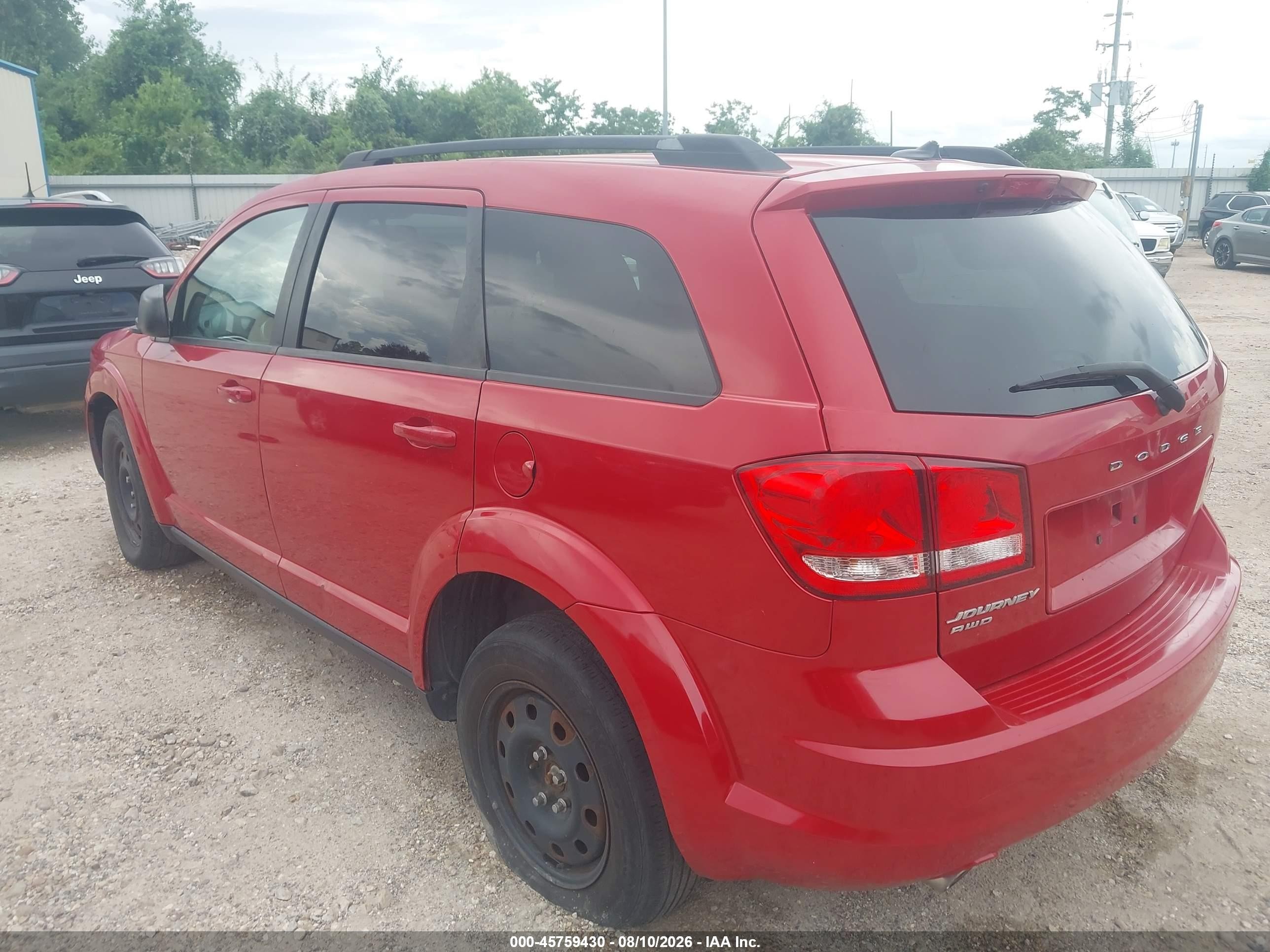 2014 Dodge Journey Se Red vin: 3C4PDDAG3ET205148