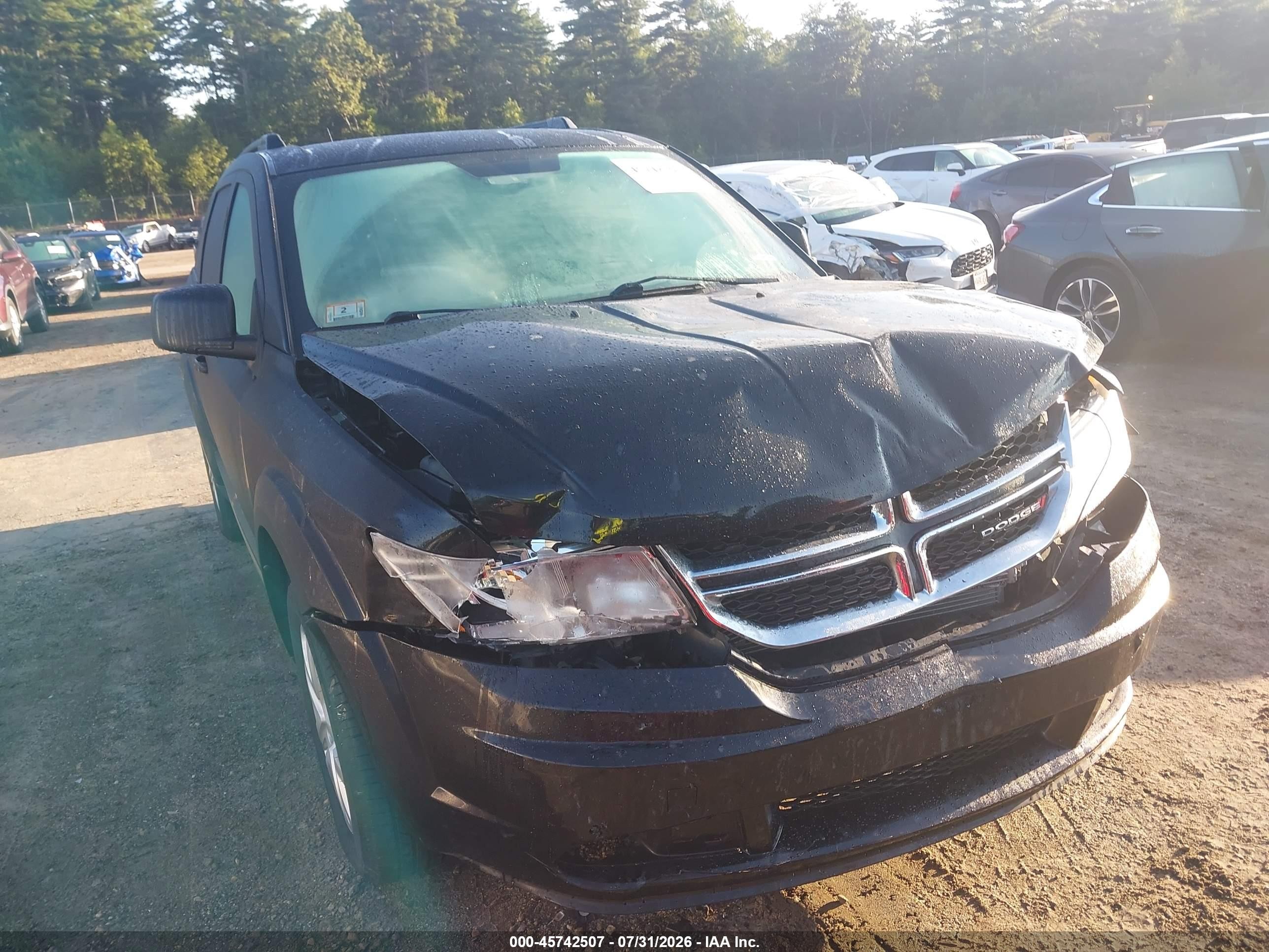 2015 Dodge Journey Se Black vin: 3C4PDDAG3FT574884