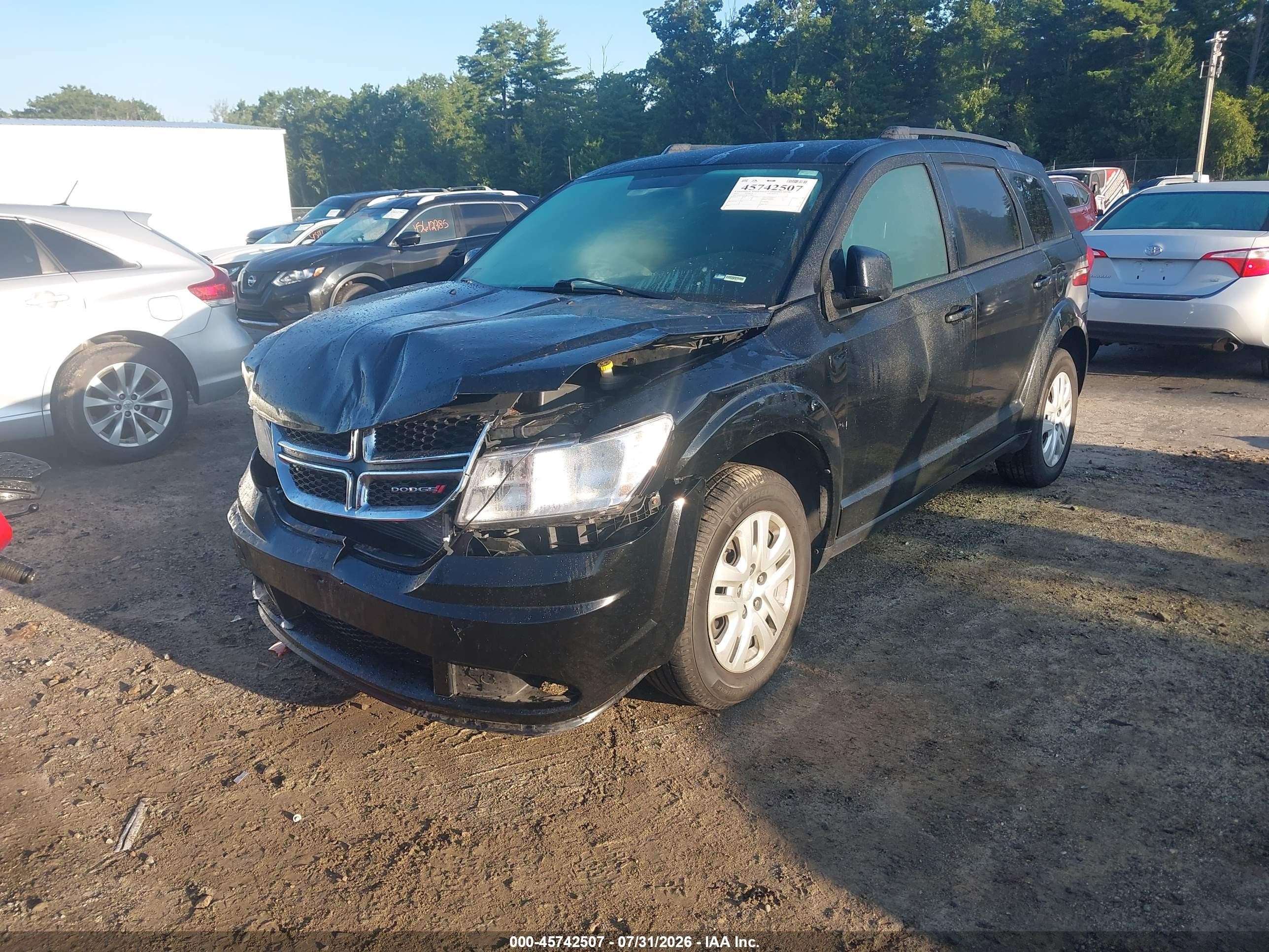 2015 Dodge Journey Se Black vin: 3C4PDDAG3FT574884