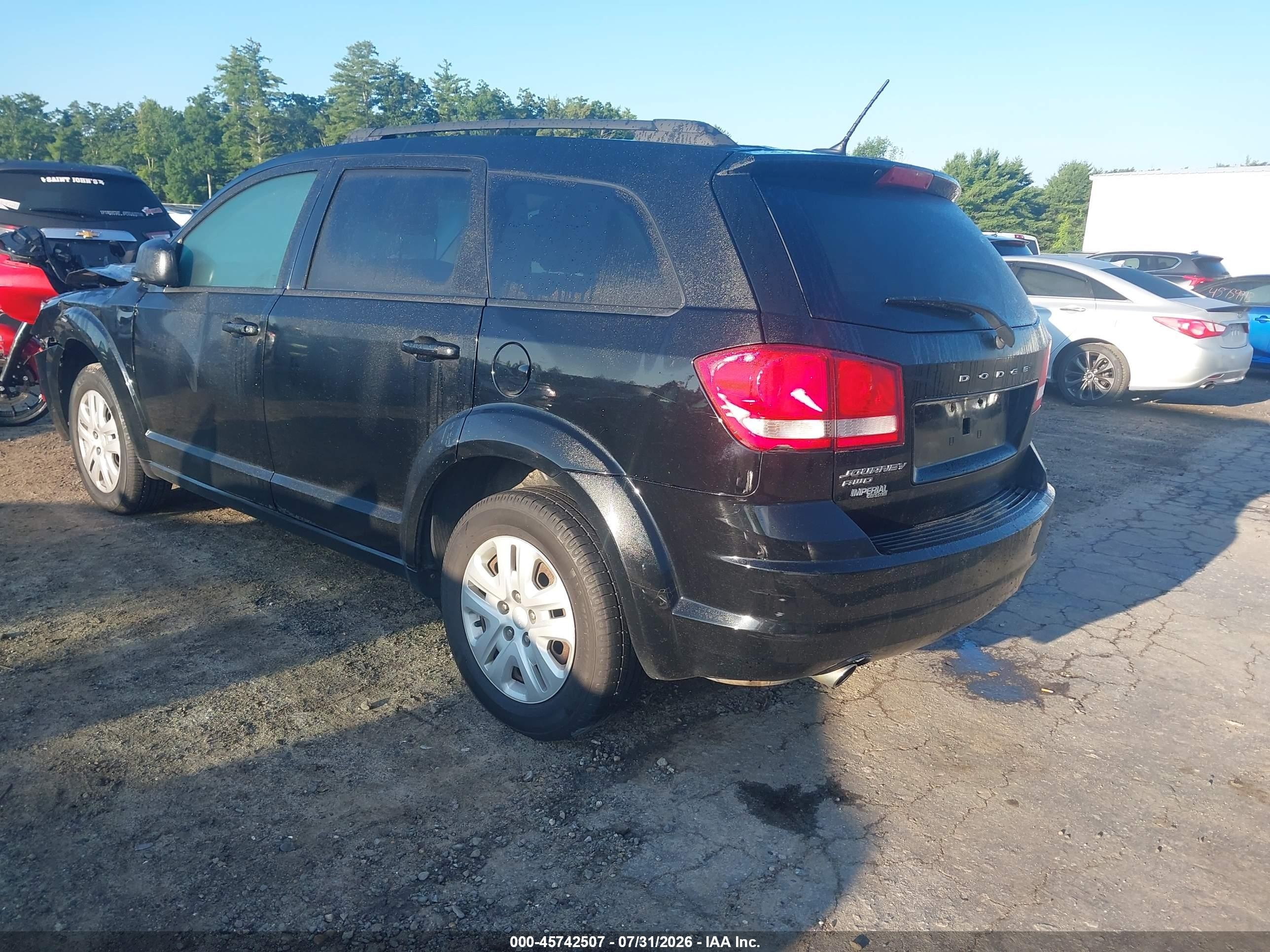 2015 Dodge Journey Se Black vin: 3C4PDDAG3FT574884