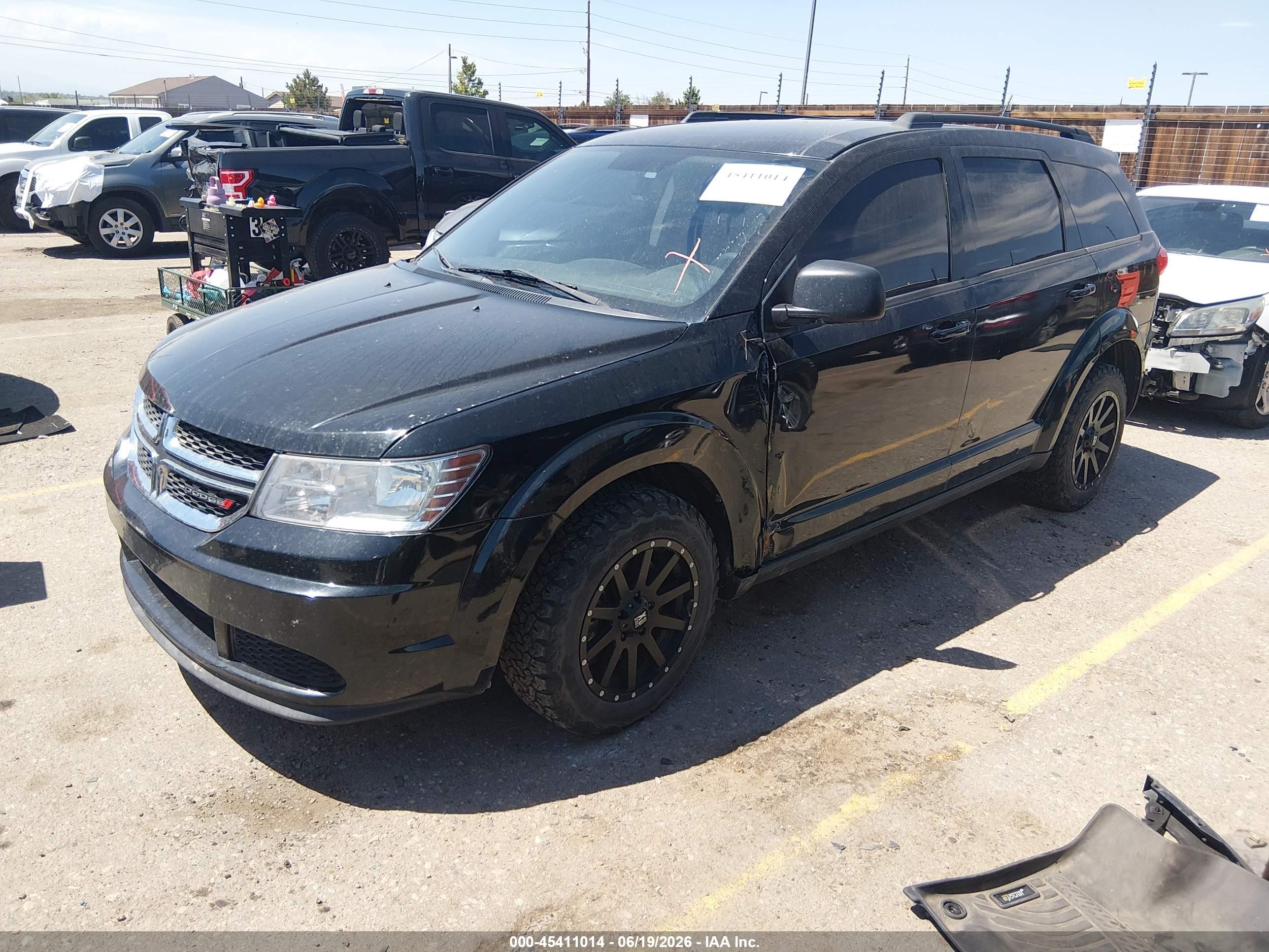 2014 Dodge Journey Se Black vin: 3C4PDDAG4ET220256