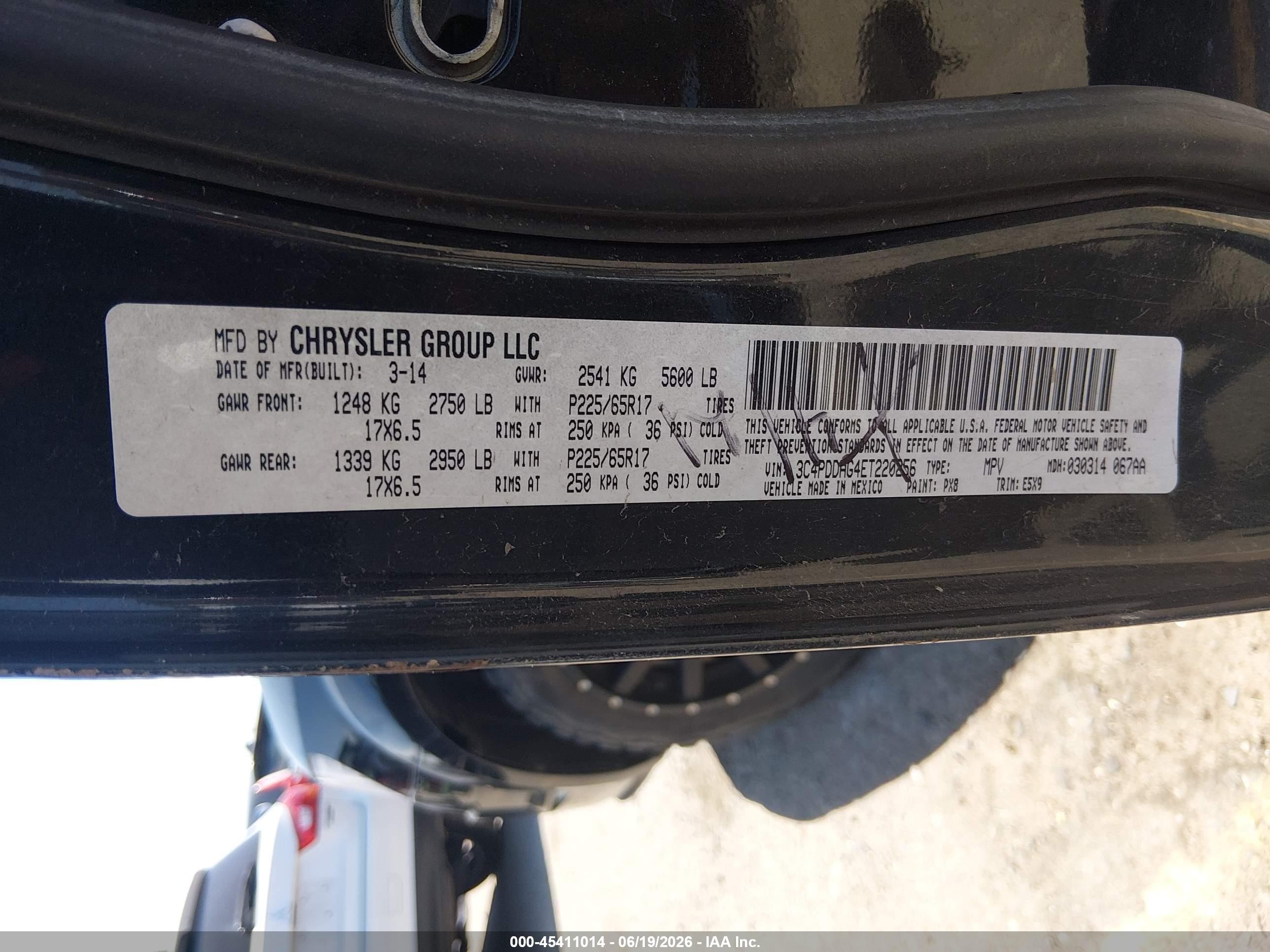 2014 Dodge Journey Se Black vin: 3C4PDDAG4ET220256
