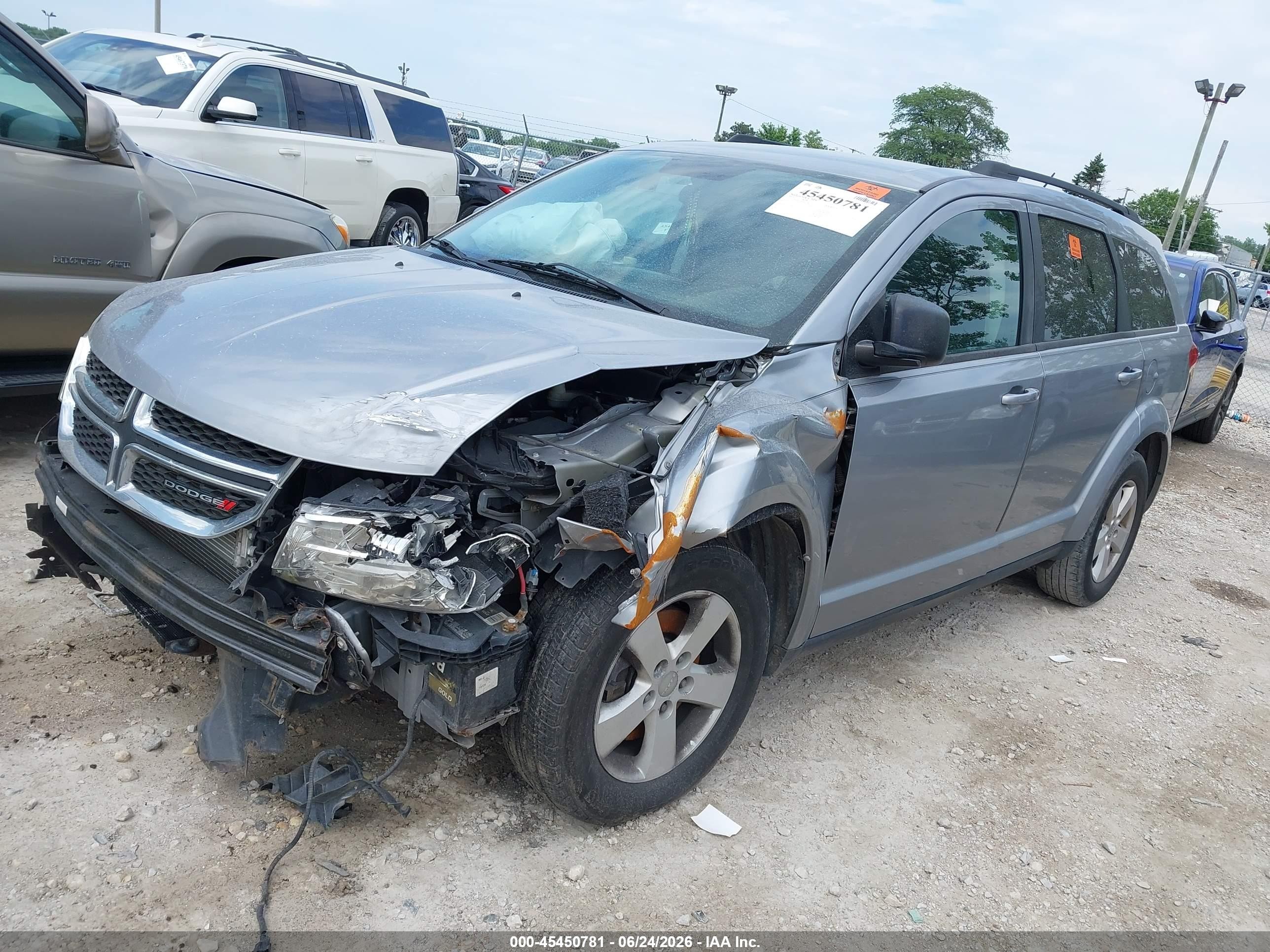 2015 Dodge Journey Se Gray vin: 3C4PDDAG4FT651360
