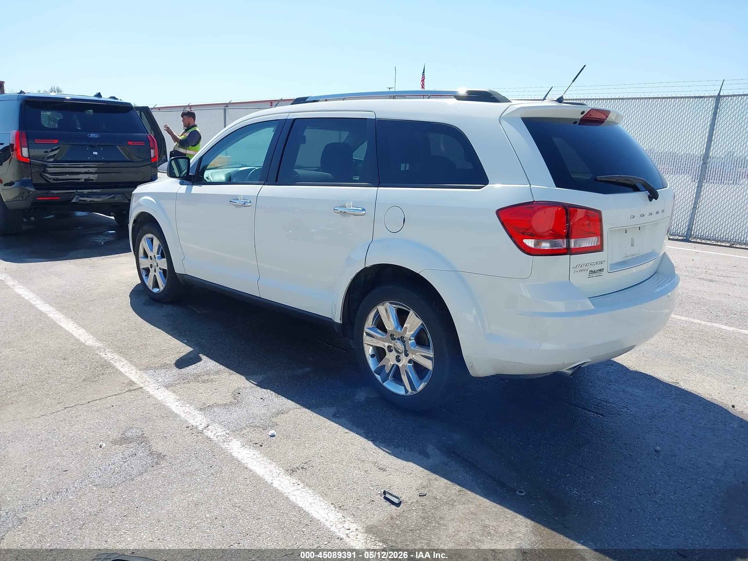 2015 Dodge Journey Se White vin: 3C4PDDAG5FT574630
