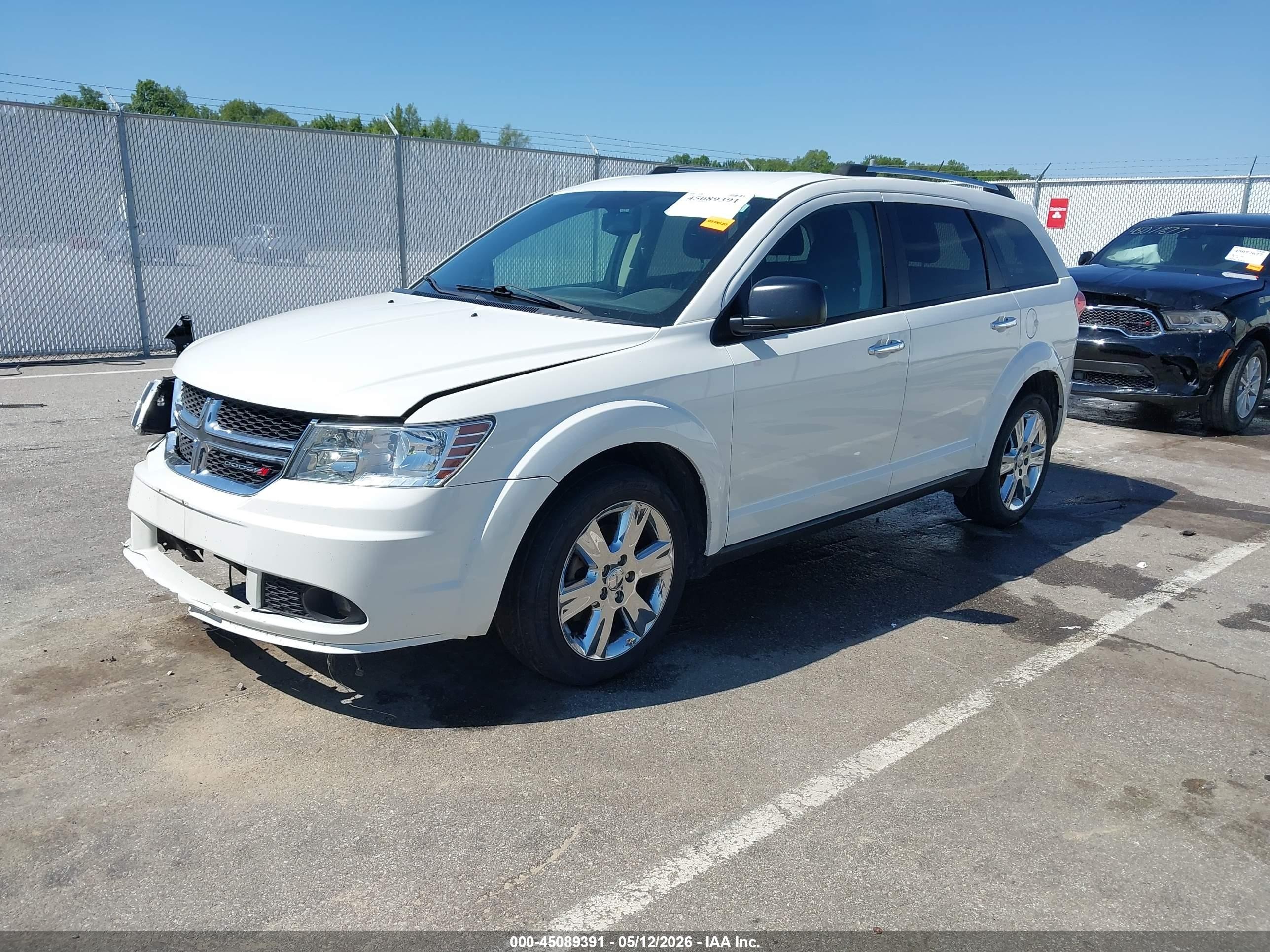 2015 Dodge Journey Se White vin: 3C4PDDAG5FT574630