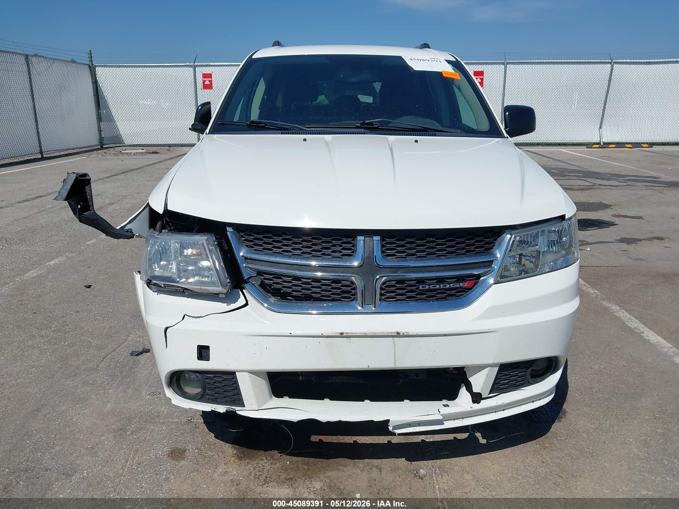2015 Dodge Journey Se White vin: 3C4PDDAG5FT574630