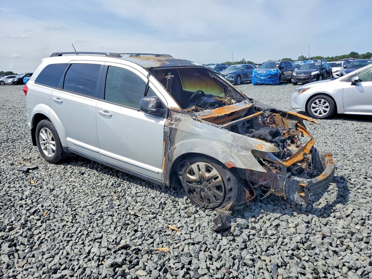 2014 Dodge Journey Se Серебряный vin: 3C4PDDAG6ET205127