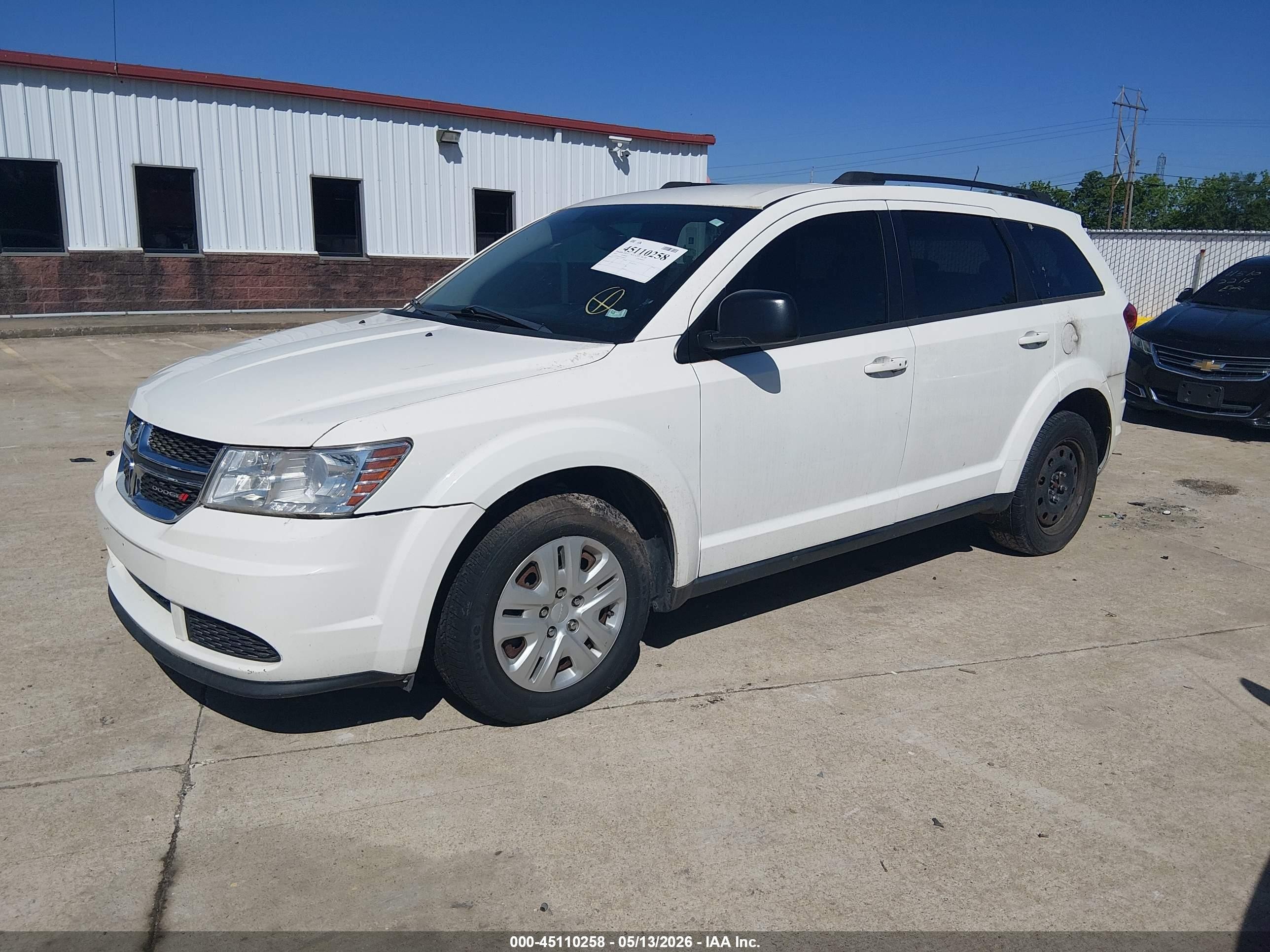 2015 Dodge Journey Se White vin: 3C4PDDAG6FT646399