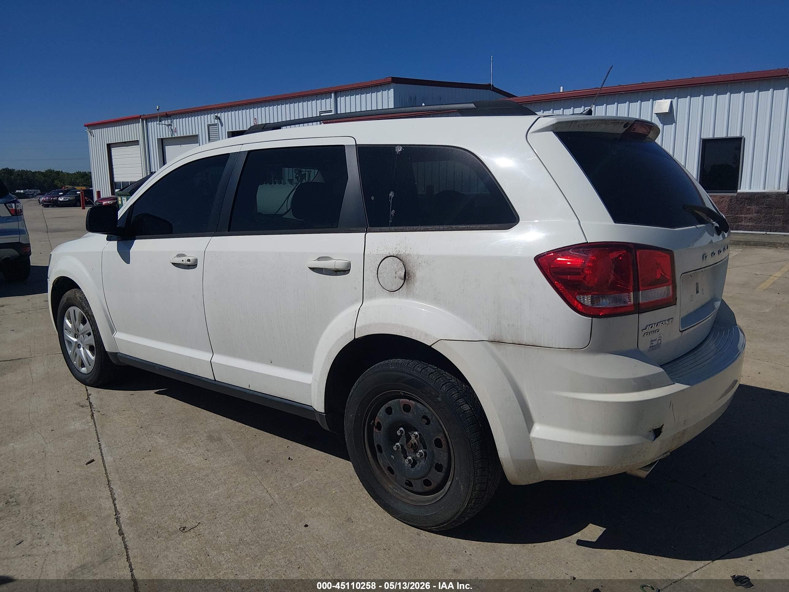 2015 Dodge Journey Se White vin: 3C4PDDAG6FT646399