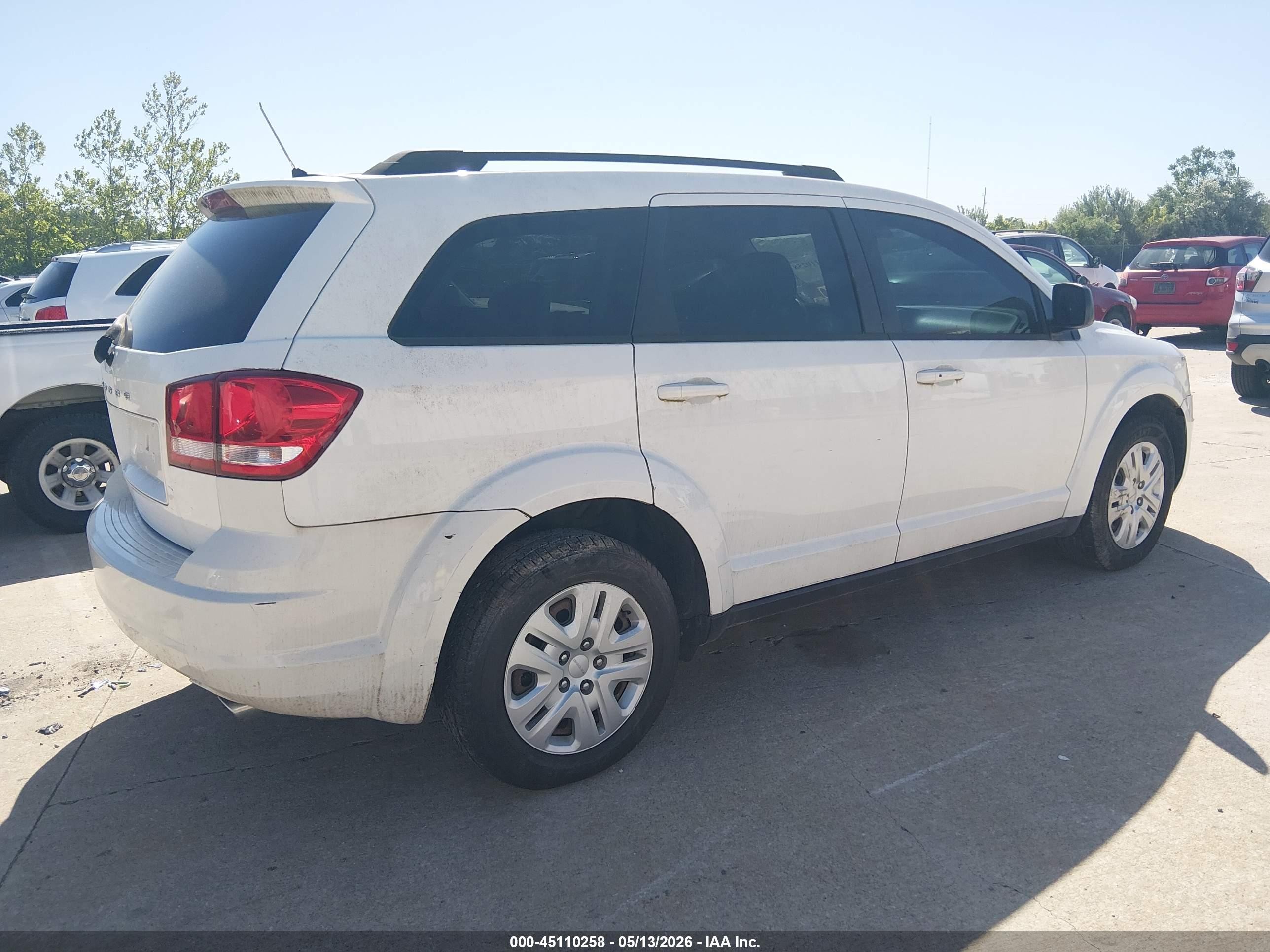 2015 Dodge Journey Se White vin: 3C4PDDAG6FT646399