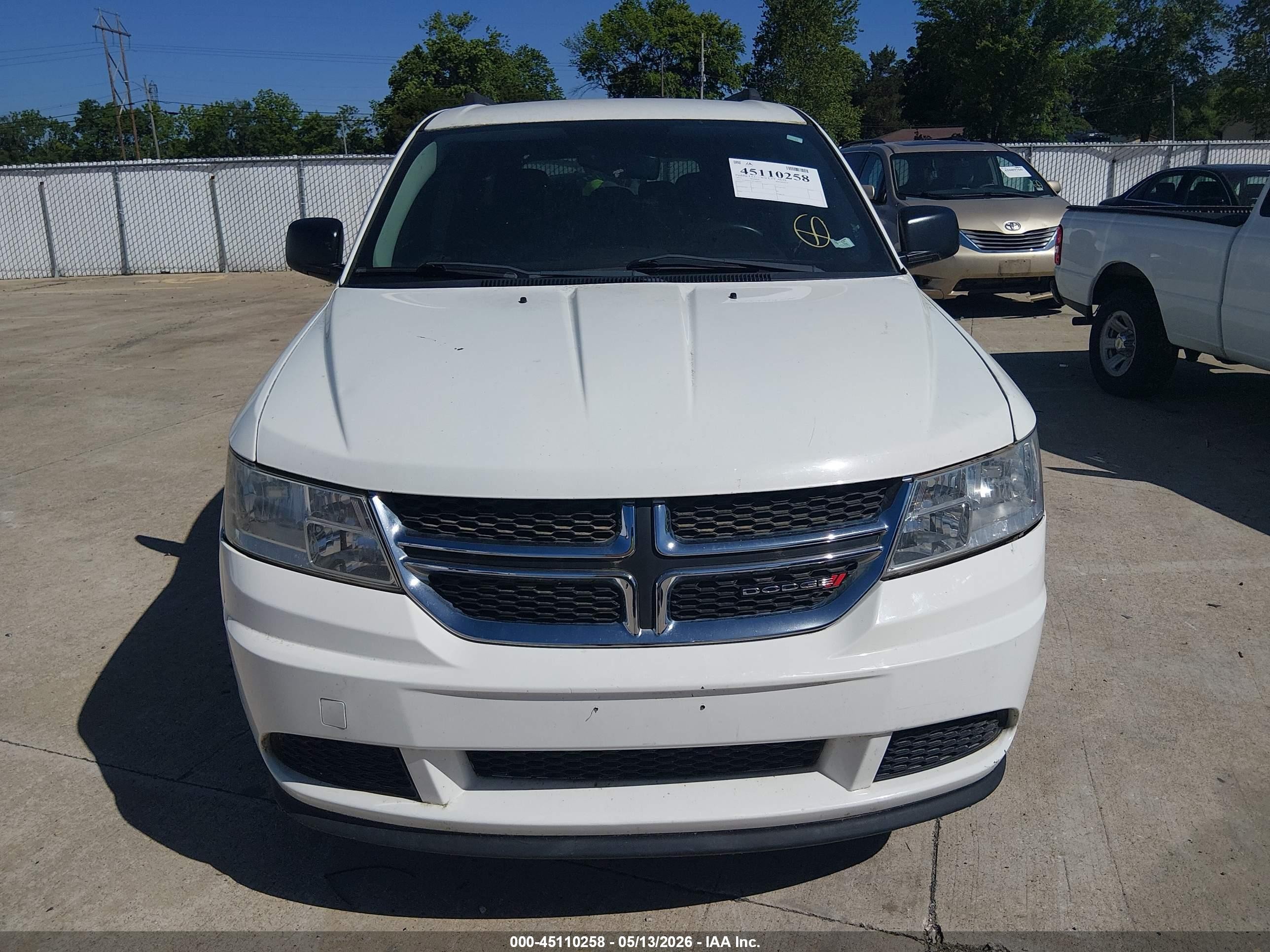 2015 Dodge Journey Se White vin: 3C4PDDAG6FT646399