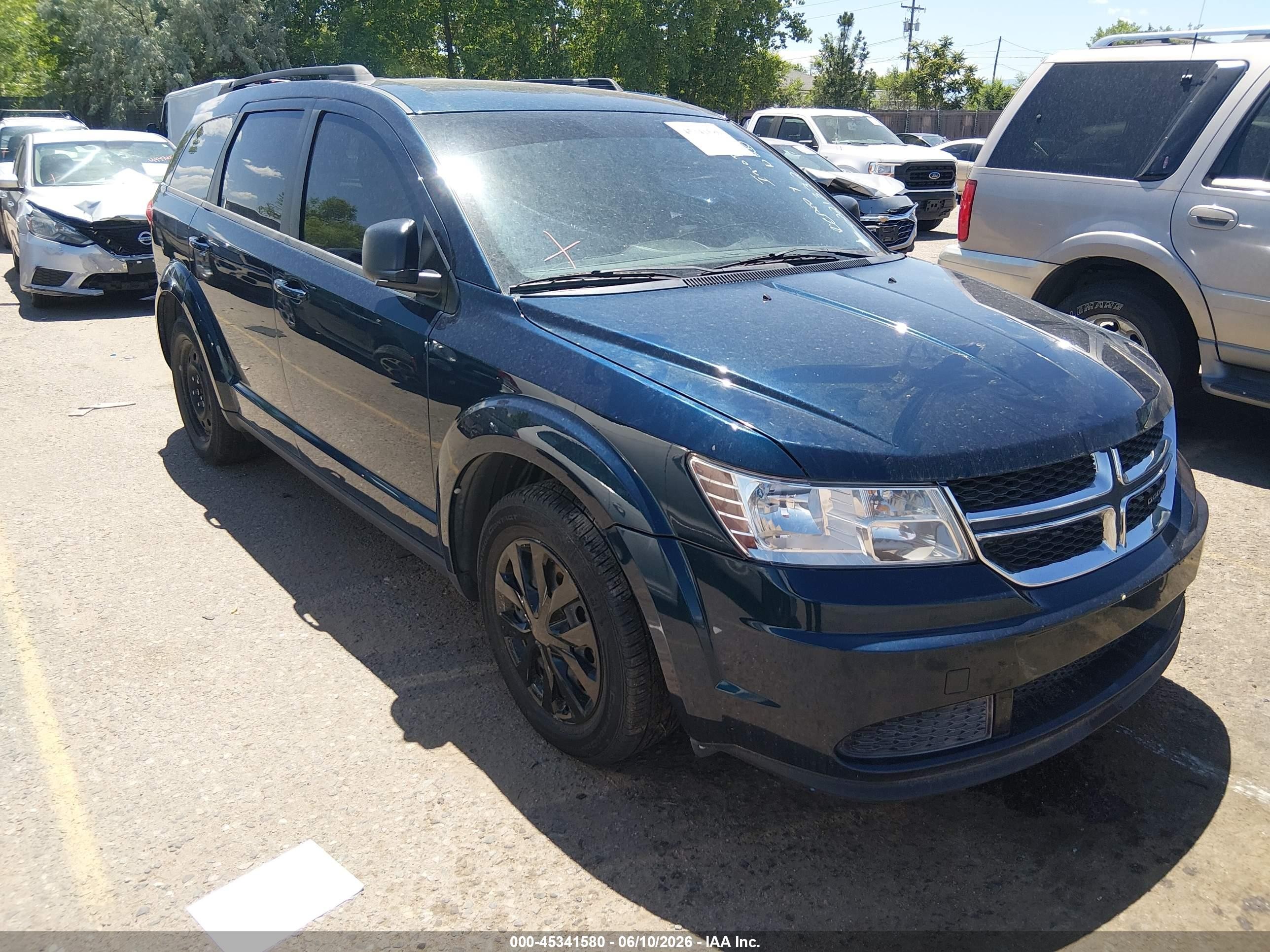 2014 Dodge Journey Se Blue vin: 3C4PDDAGXET221332
