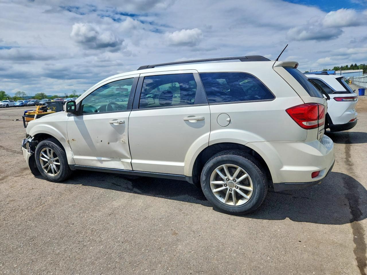 2013 Dodge Journey Sxt White vin: 3C4PDDBG0DT706107