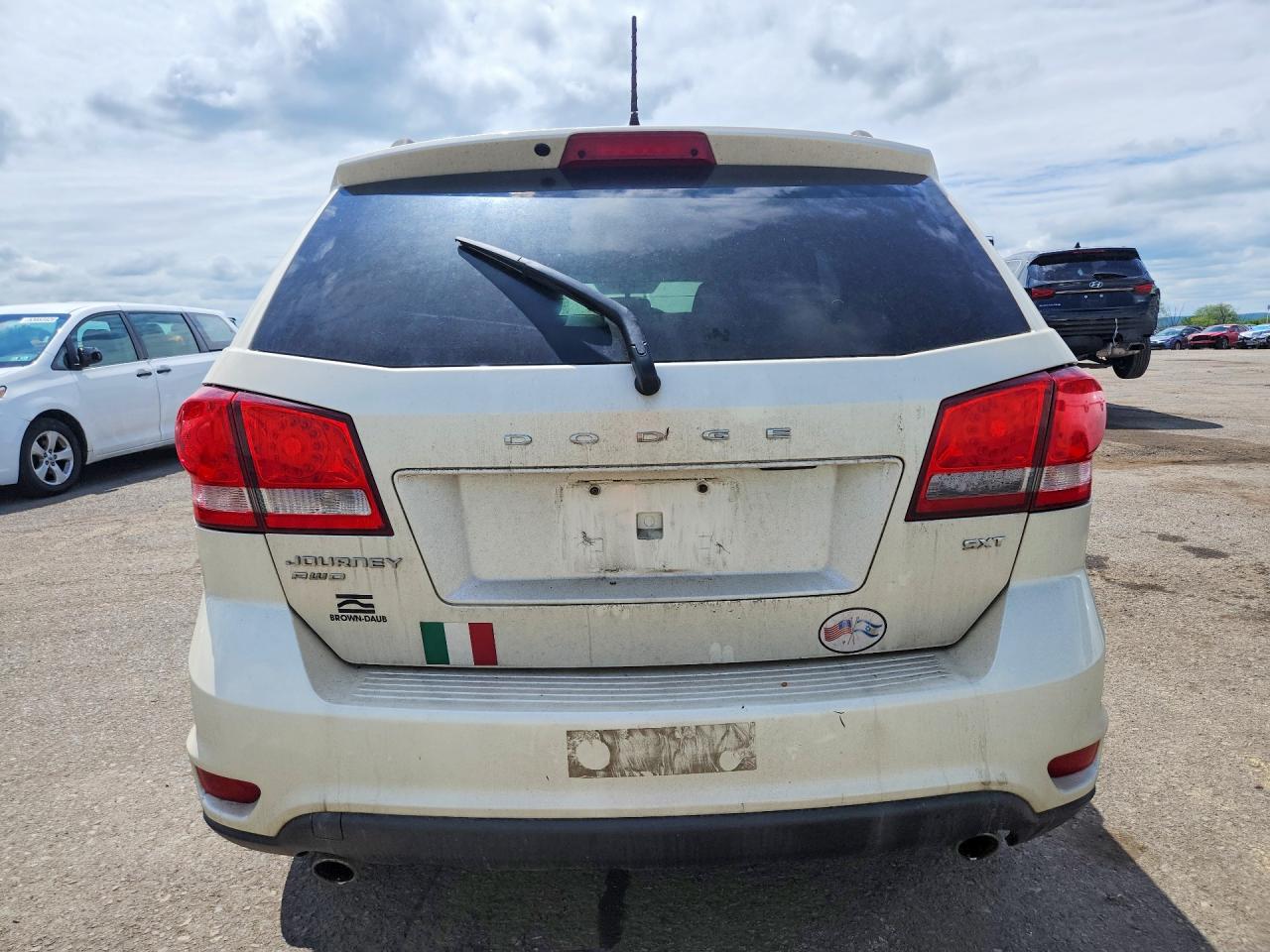 2013 Dodge Journey Sxt White vin: 3C4PDDBG0DT706107
