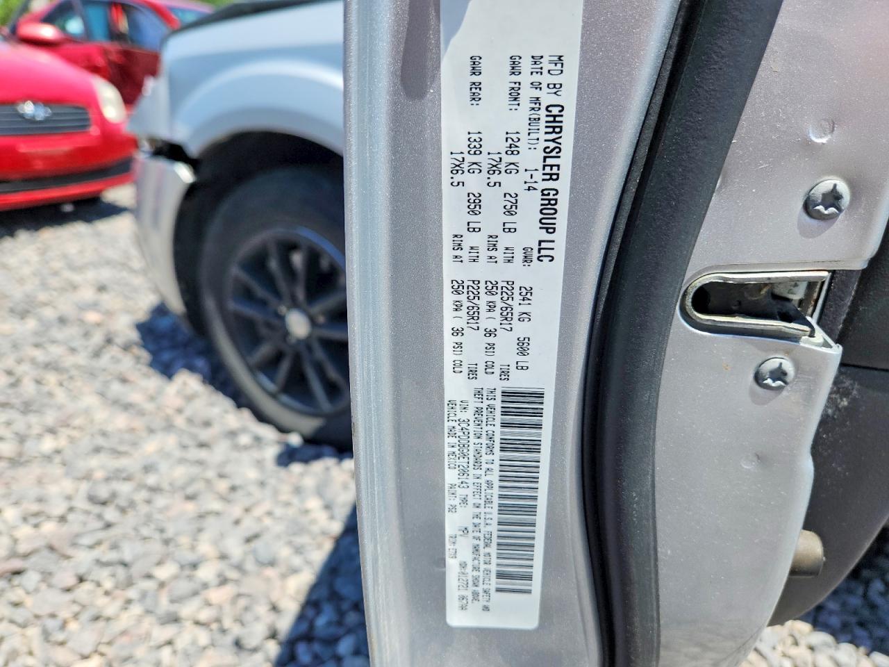 2014 Dodge Journey Sxt Silver vin: 3C4PDDBG0ET206143