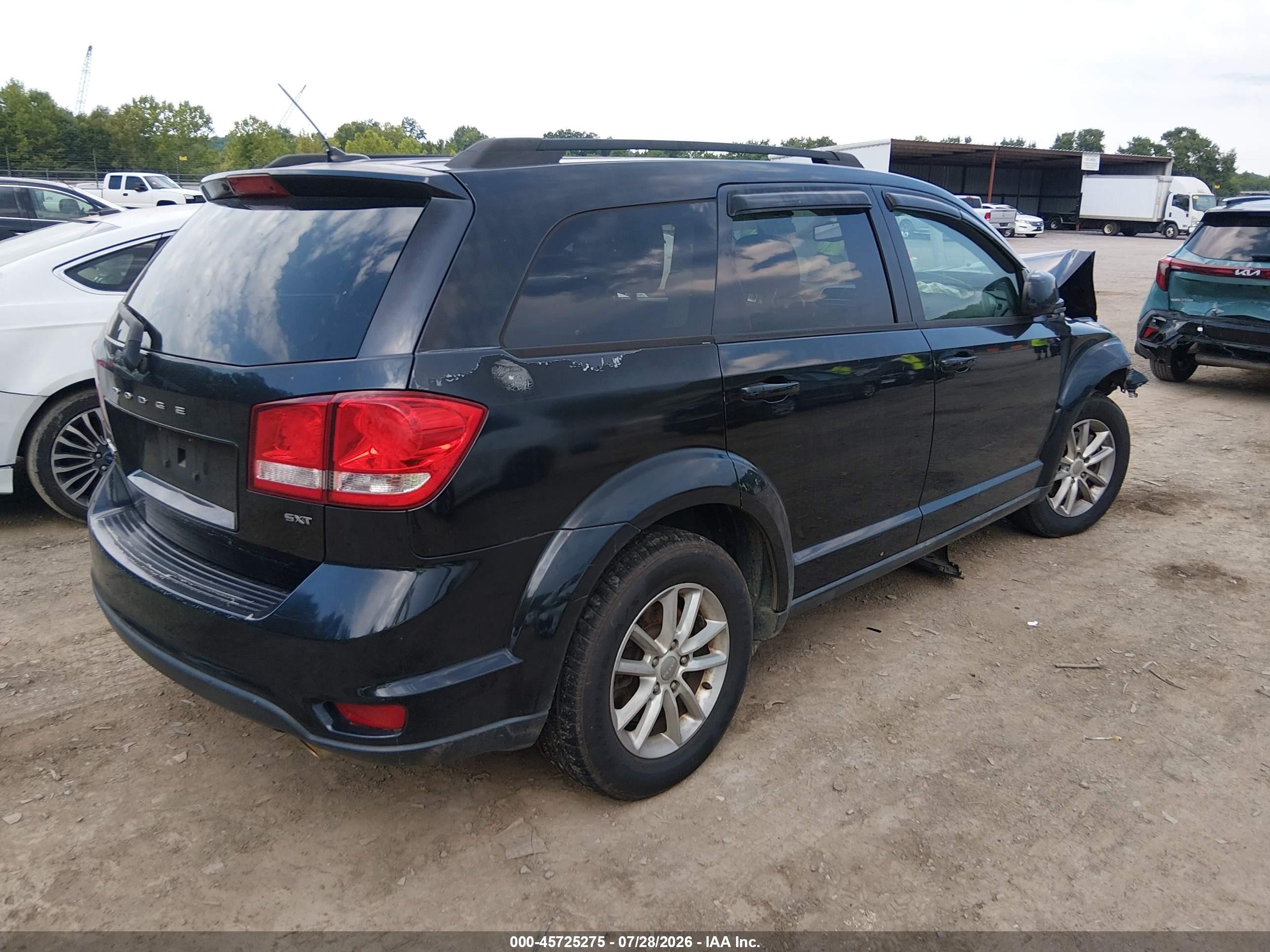 2013 Dodge Journey Sxt Black vin: 3C4PDDBG1DT504618