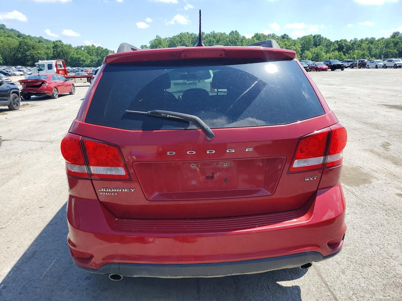 2013 Dodge Journey Sxt Red vin: 3C4PDDBG1DT535898