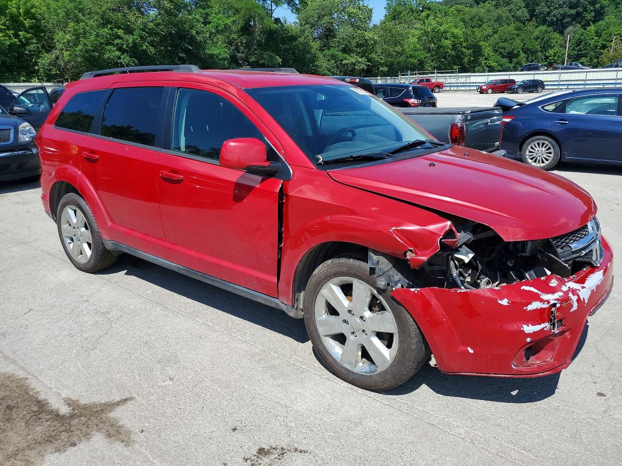 2013 Dodge Journey Sxt Red vin: 3C4PDDBG1DT535898