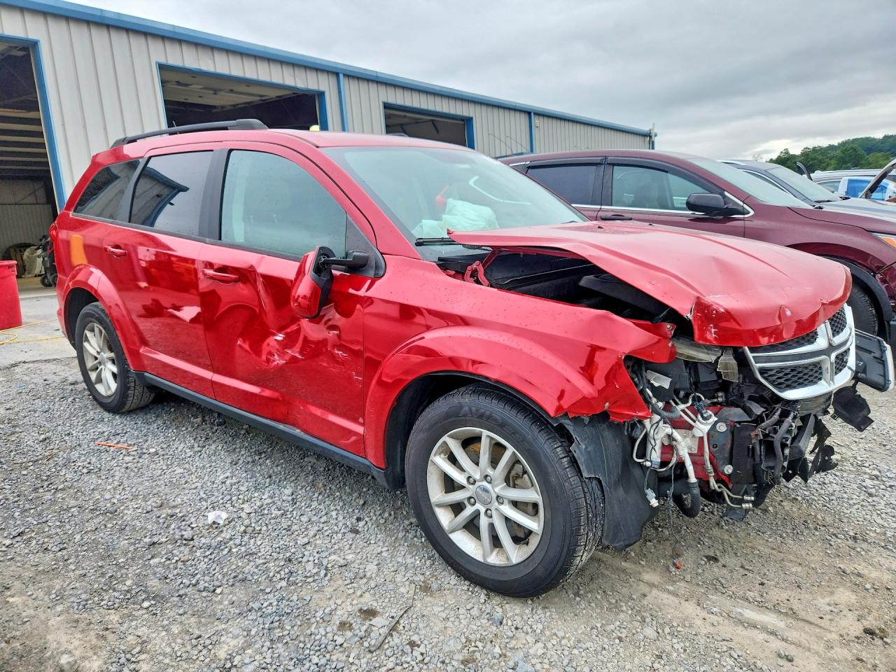 2013 Dodge Journey Sxt Red vin: 3C4PDDBG1DT614875