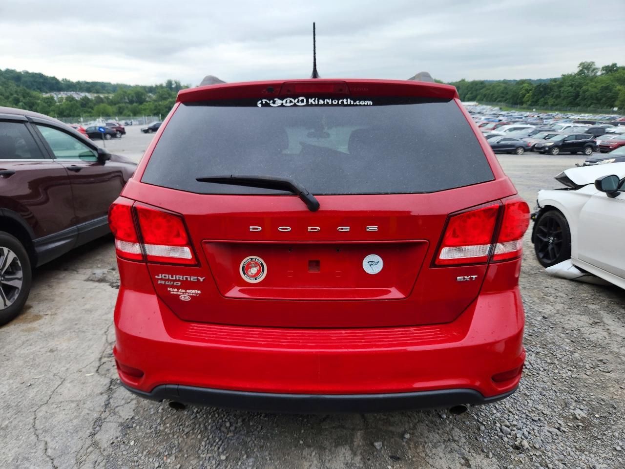 2013 Dodge Journey Sxt Red vin: 3C4PDDBG1DT614875