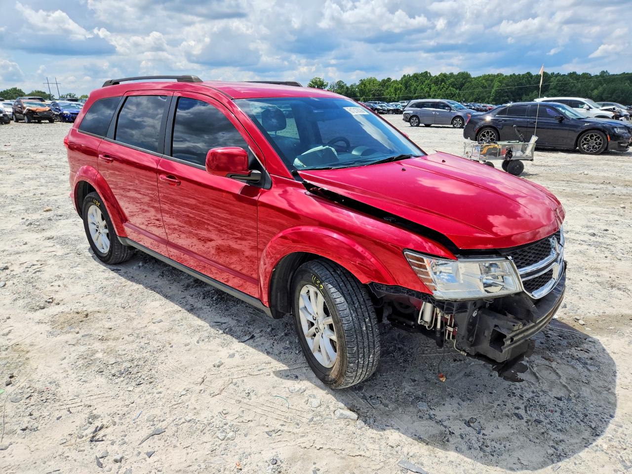 2013 Dodge Journey Sxt Red vin: 3C4PDDBG1DT619882