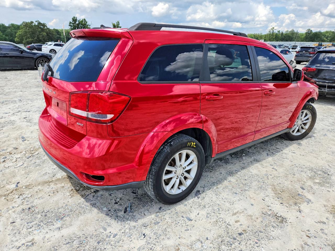 2013 Dodge Journey Sxt Red vin: 3C4PDDBG1DT619882