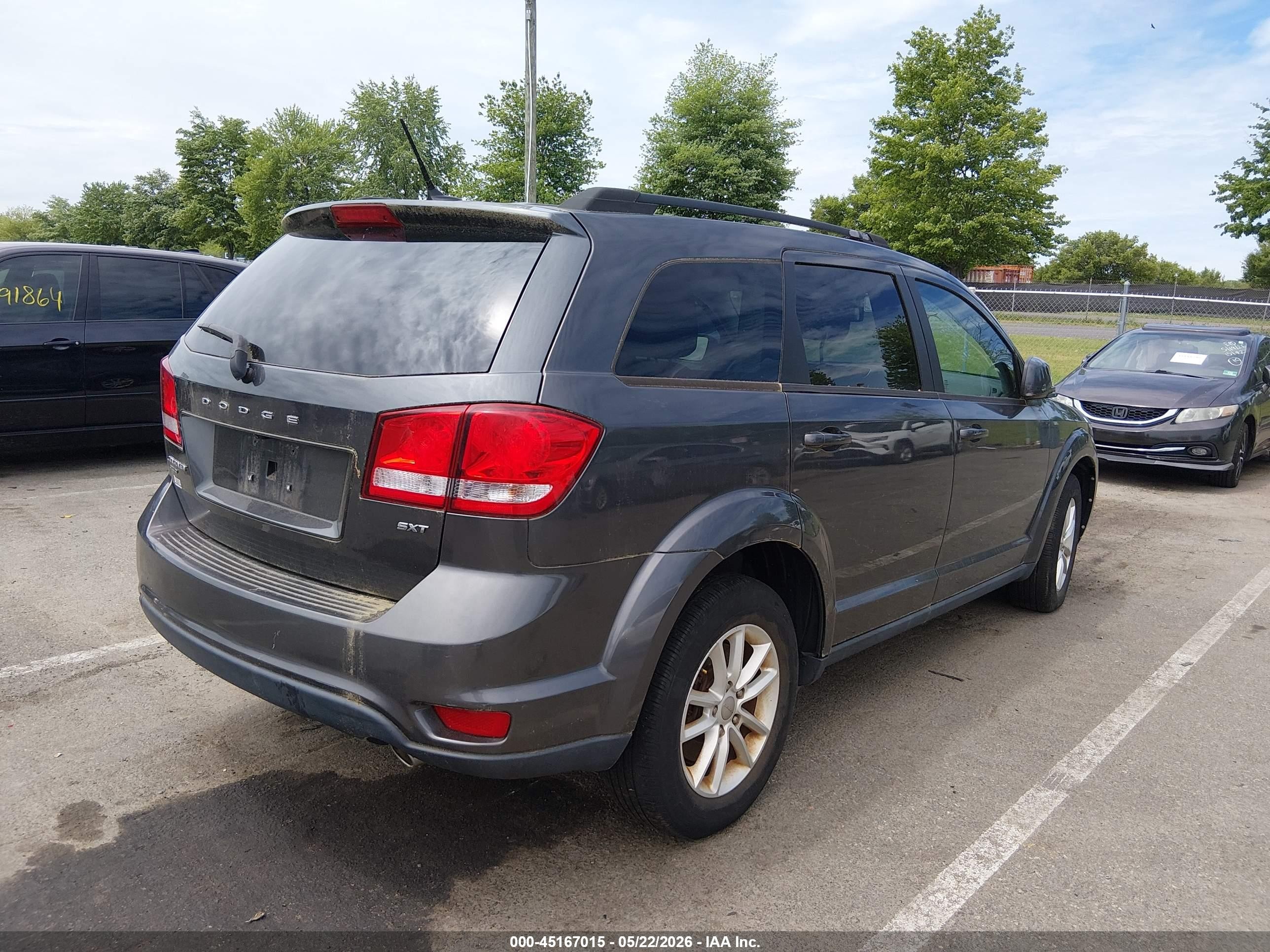 2014 Dodge Journey Sxt Серый vin: 3C4PDDBG1ET168602