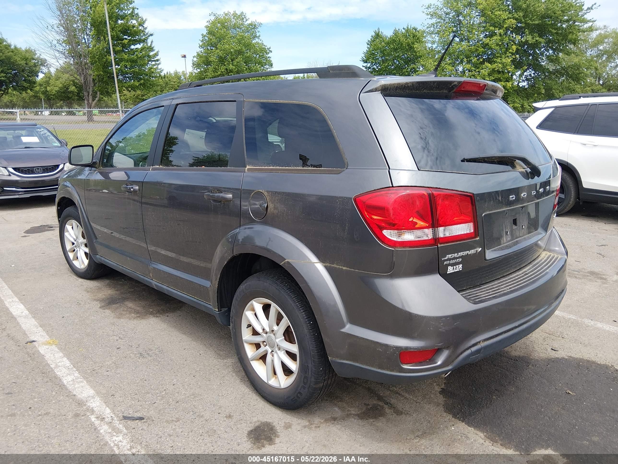 2014 Dodge Journey Sxt Серый vin: 3C4PDDBG1ET168602